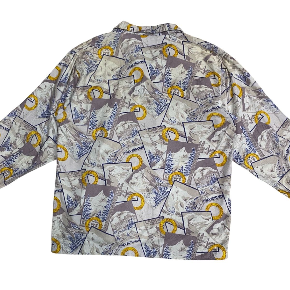 Celine Celine Paris Signature Print Shirt Vintage Luxury Size US L / EU 52-54 / 3 - 10 Thumbnail