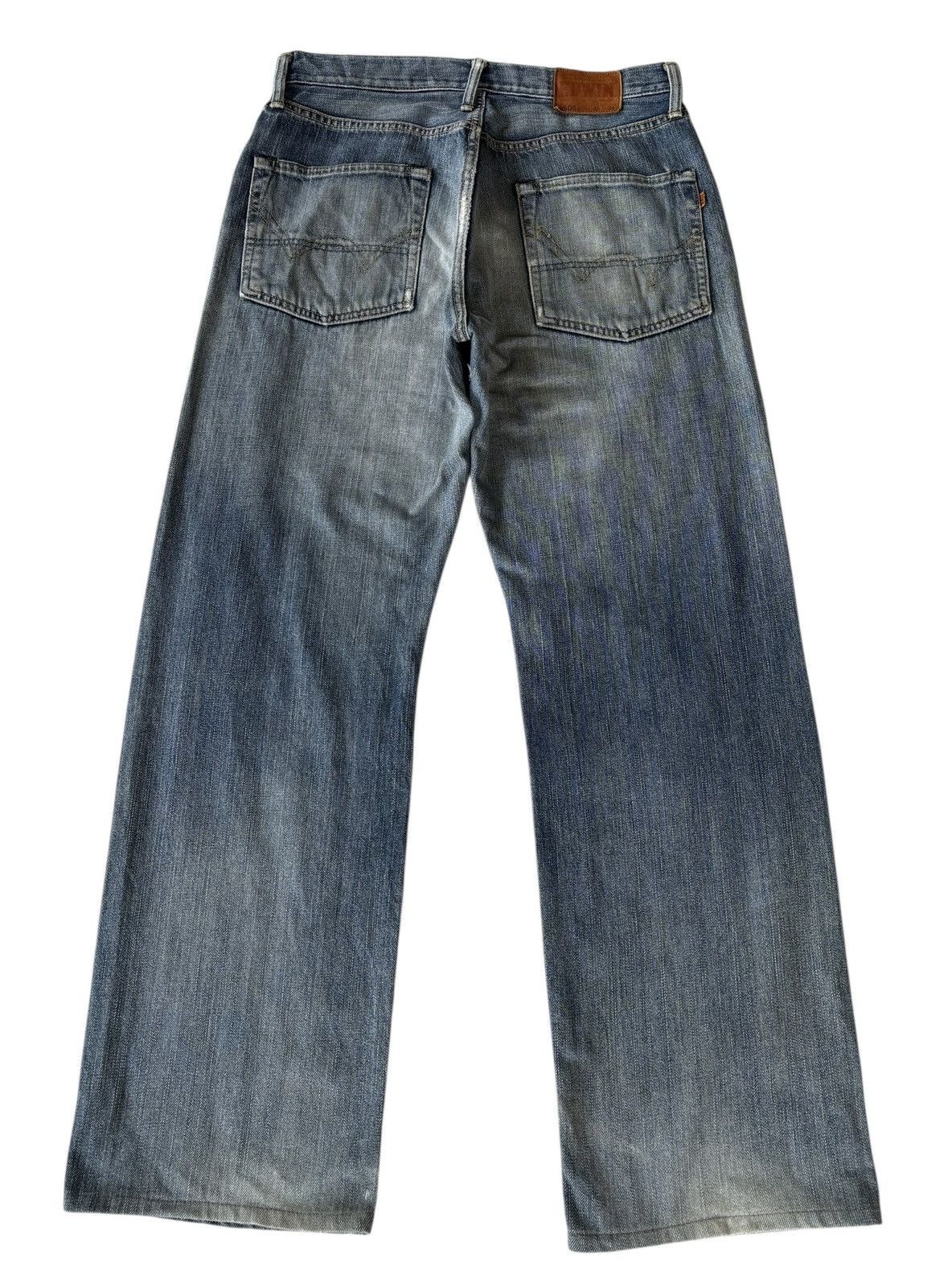 Edwin Edwin 505x Baggy Selvedge Redline Thrashed Jeans Size US 33 - 4 Thumbnail