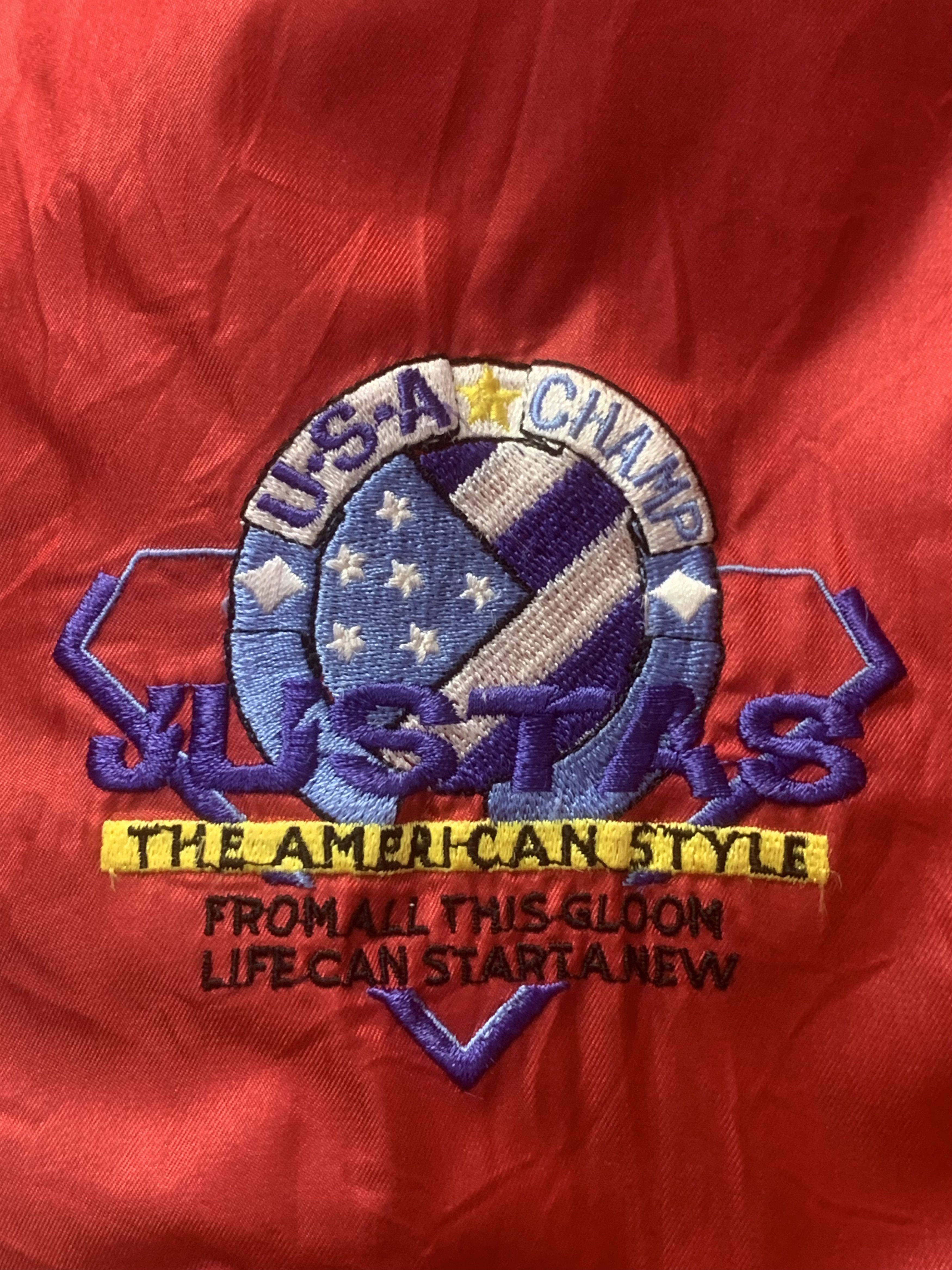 Japanese Brand Rare Design Vintage Justas American Style Sherpa Jackets Size US L / EU 52-54 / 3 - 7 Thumbnail