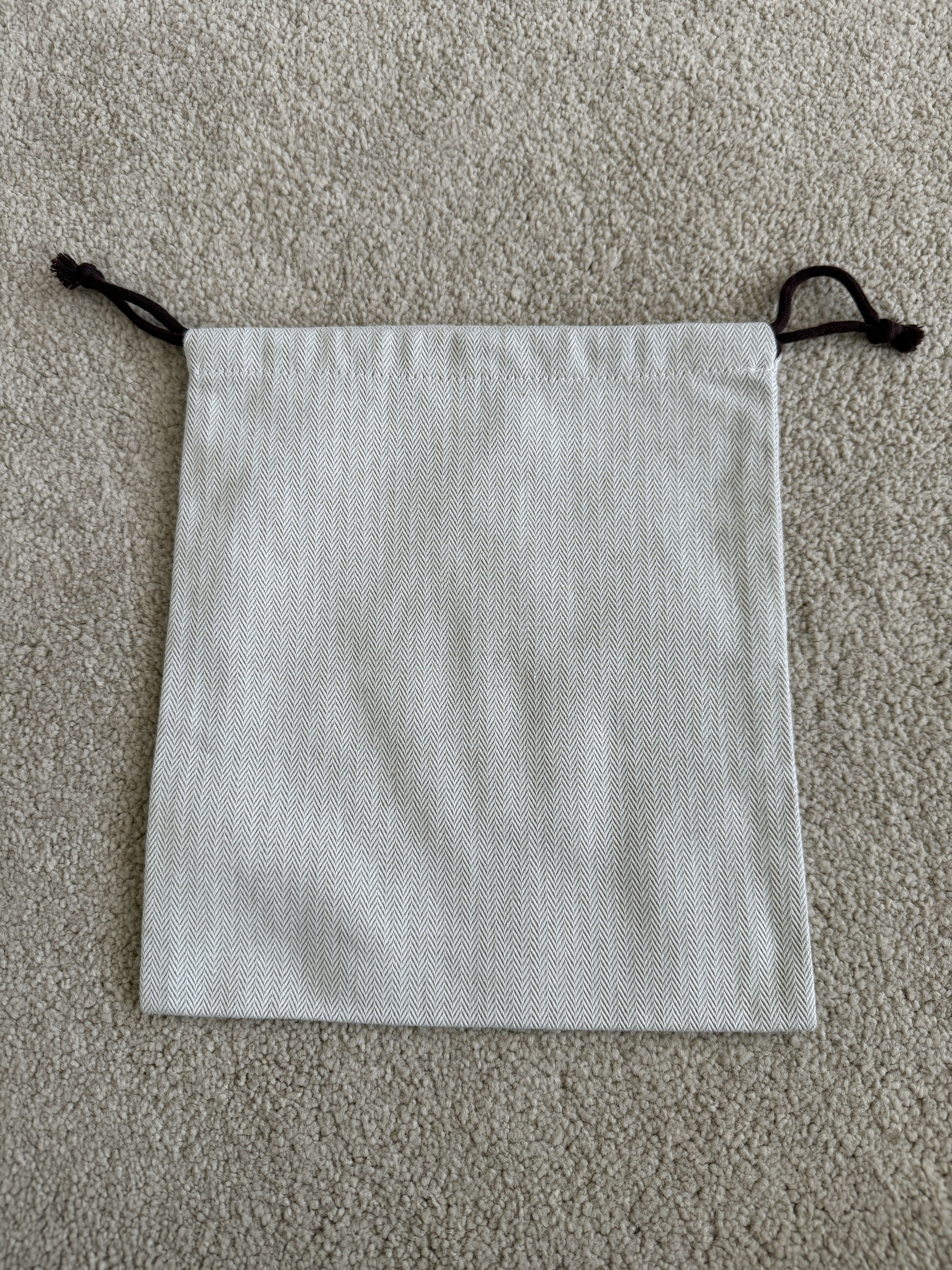 Hermes Authentic Hermes Herringbone Tweed Small Drawstring Dustbag Size ONE SIZE - 2 Thumbnail