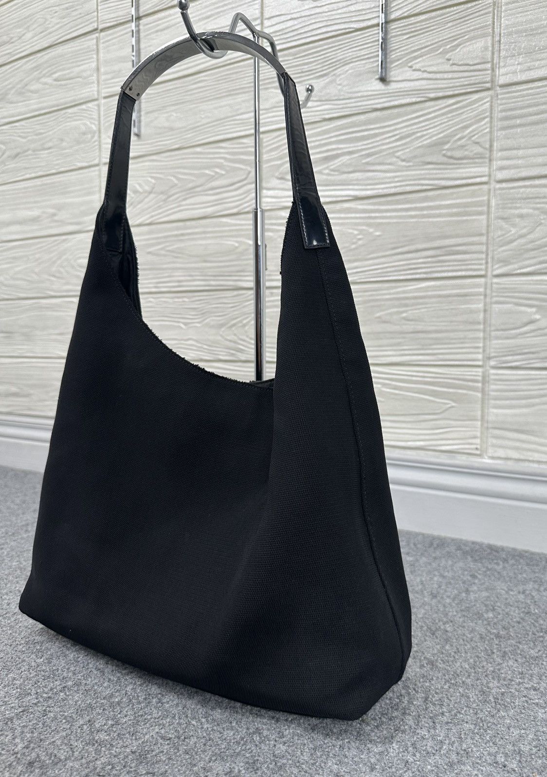 Gucci × Tom Ford Gucci - Tom ford - Hobo Bag Metal Handle Canvass - Black Size ONE SIZE - 4 Thumbnail