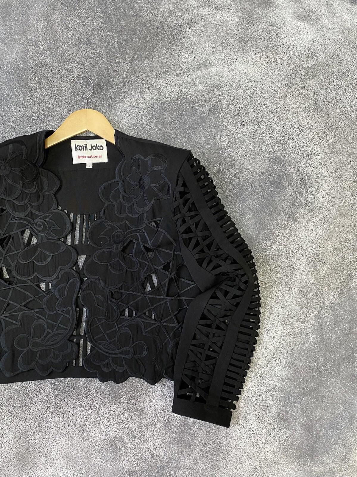 Other Korii Joko International Floral Embroidery Cropped Jacket Size M / US 6-8 / IT 42-44 - 3 Thumbnail