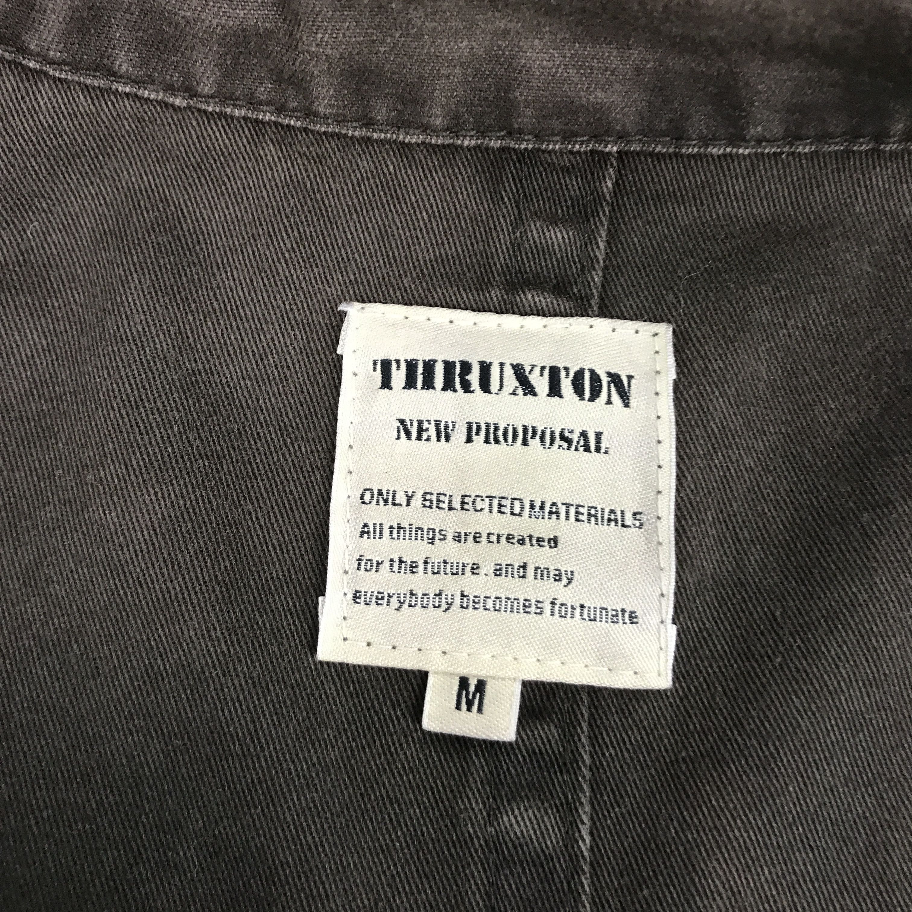 Japanese Brand THRUXTON NEW PROPOSAL BIKER STYLE FADED JACKET Size US M / EU 48-50 / 2 - 13 Thumbnail