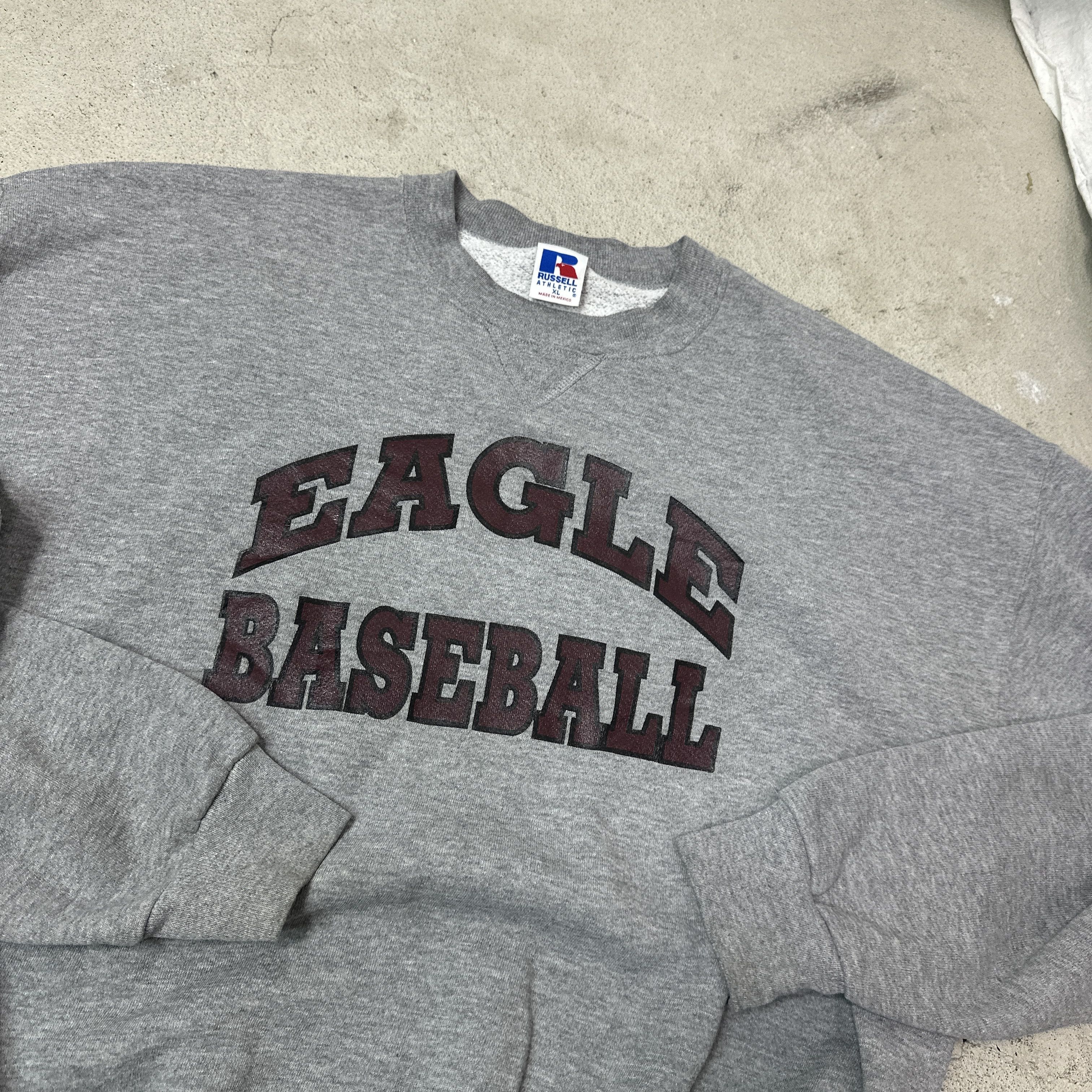 Vintage Vintage Old School Streetwear Eagle Baseball Sweatshirt 90s Size US L / EU 52-54 / 3 - 4 Thumbnail