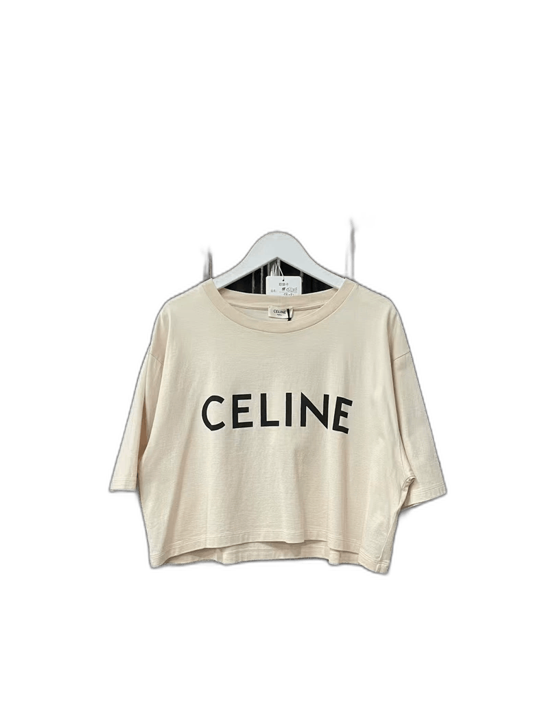 Celine Celine Logo Short Sleeve Top Size US M / EU 48-50 / 2 - 1 Thumbnail