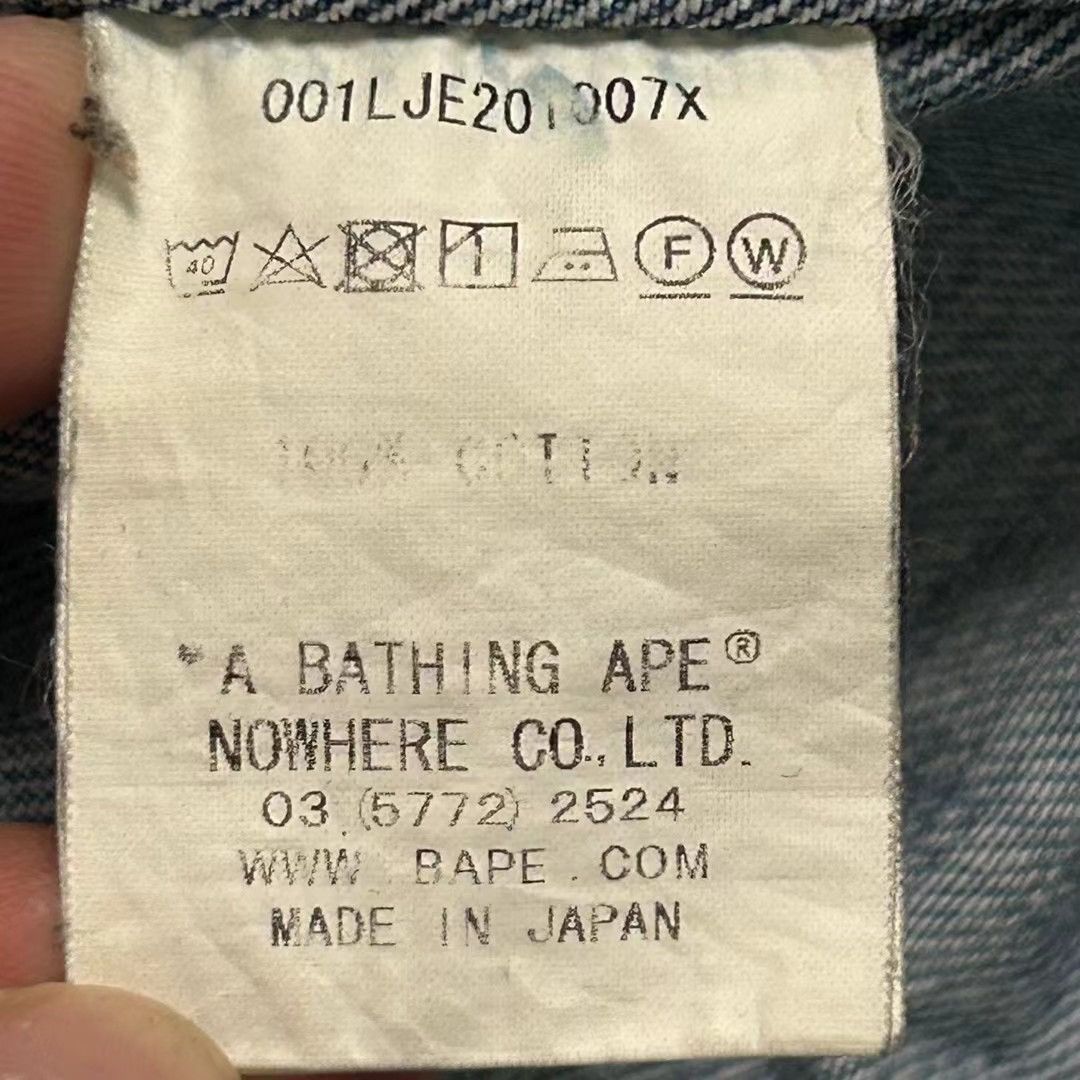 Bape SHARK DENIM JACKET Size US M / EU 48-50 / 2 - 5 Thumbnail