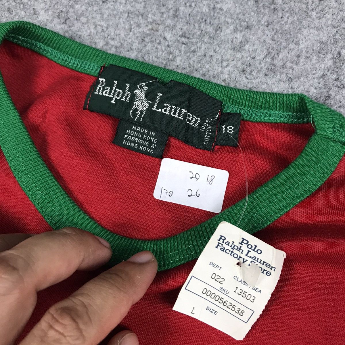 Polo Ralph Lauren × Vintage 🔥POLO RALPH LAUREN SINGLE POCKET MULTI COLOUR TSHIRT Size US M / EU 48-50 / 2 - 5 Thumbnail