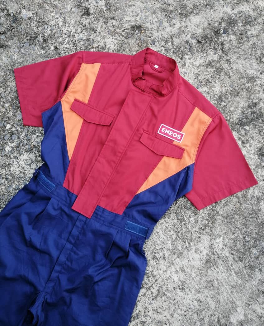 Vintage Vintage Eneos Shortsleeve Overalls Jumpsuits Size US 32 / EU 48 - 16 Thumbnail