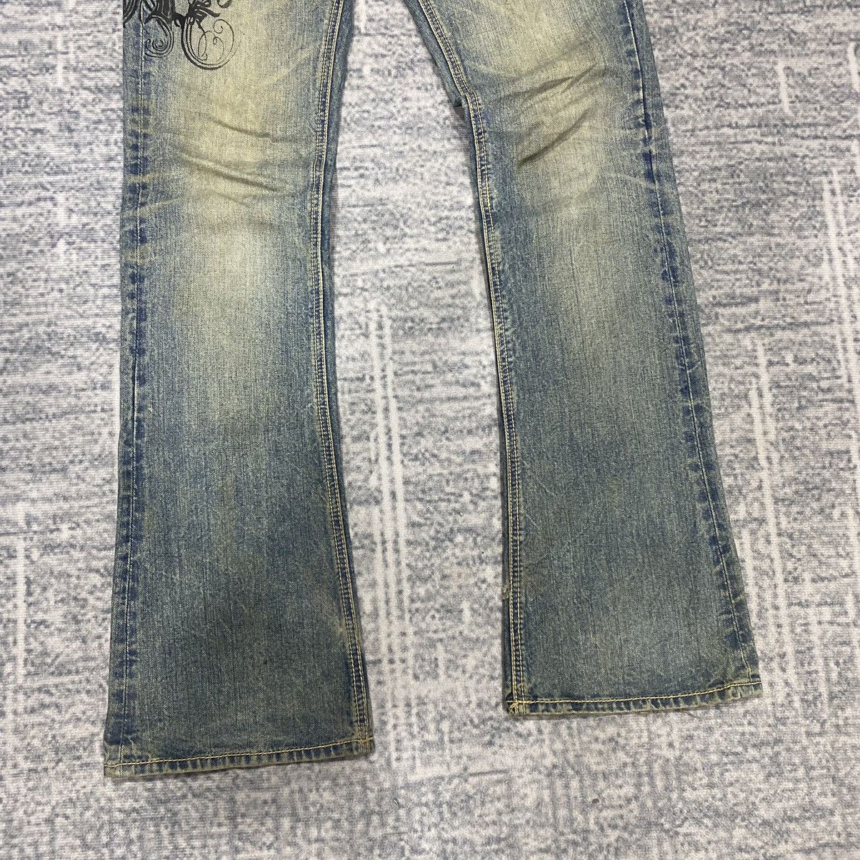Hysteric Glamour Flare☠️ Morgan Homme Mud Wash Jeans Punk Y2K Grunge Size US 31 - 4 Thumbnail