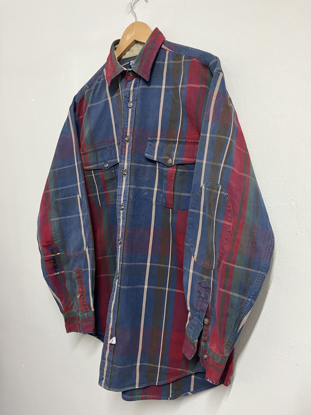 Polo Ralph Lauren VINTAGE 90s🔥 POLO RL OUTDOOR DISTRESSED plaid canvas Size US L / EU 52-54 / 3 - 3 Thumbnail