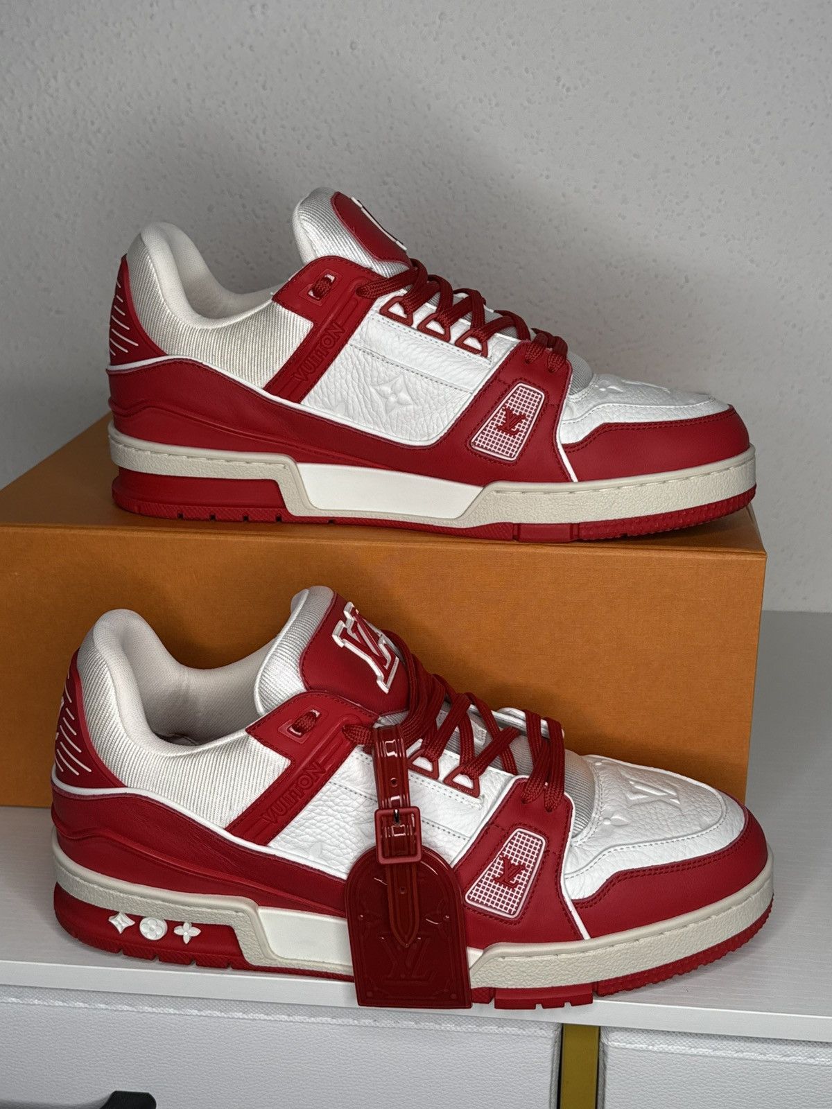 Louis Vuitton Louis Vuitton LV Trainer Product Red Size US 9.5 / EU 42-43 - 6 Thumbnail