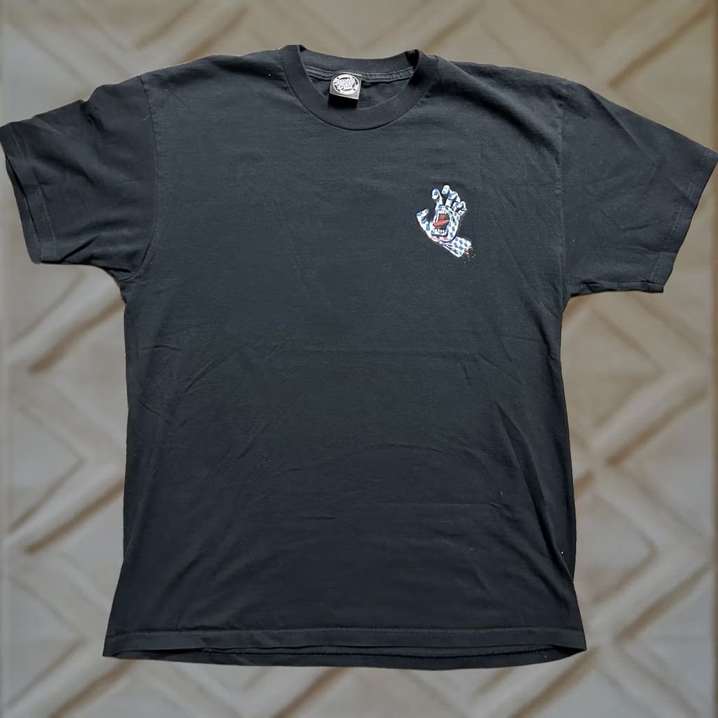 Vintage VINTAGE Santa Cruz Jim Phillips Screaming Hand Men’s T Shirt L Black 90s Skateboarding Mens T-Shirt Size US L / EU 52-54 / 3 - 1 Thumbnail