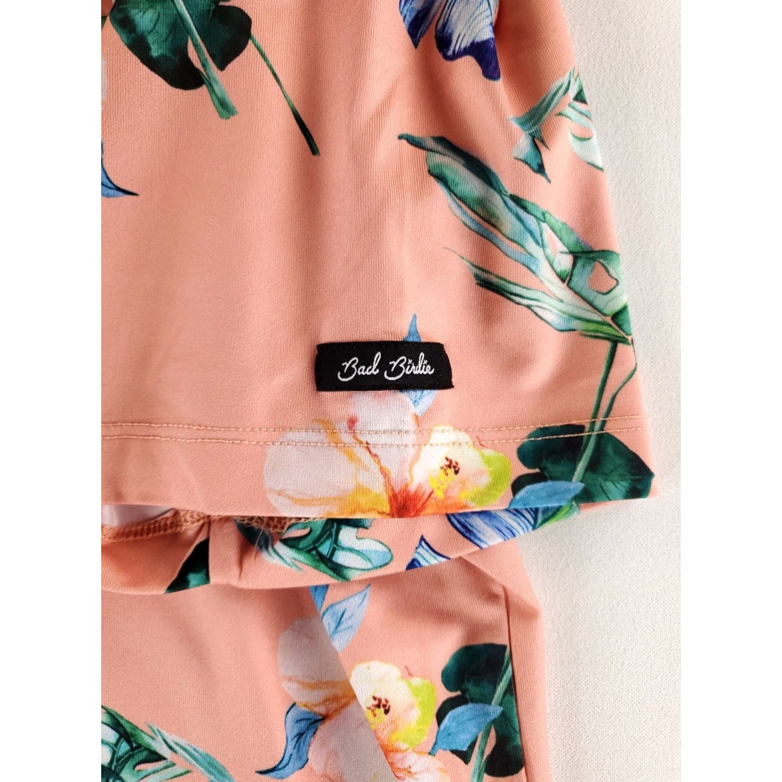 Vintage Bad Birdie Polo Shirt Pink Floral Short Sleeve Mens L Size US L / EU 52-54 / 3 - 4 Thumbnail