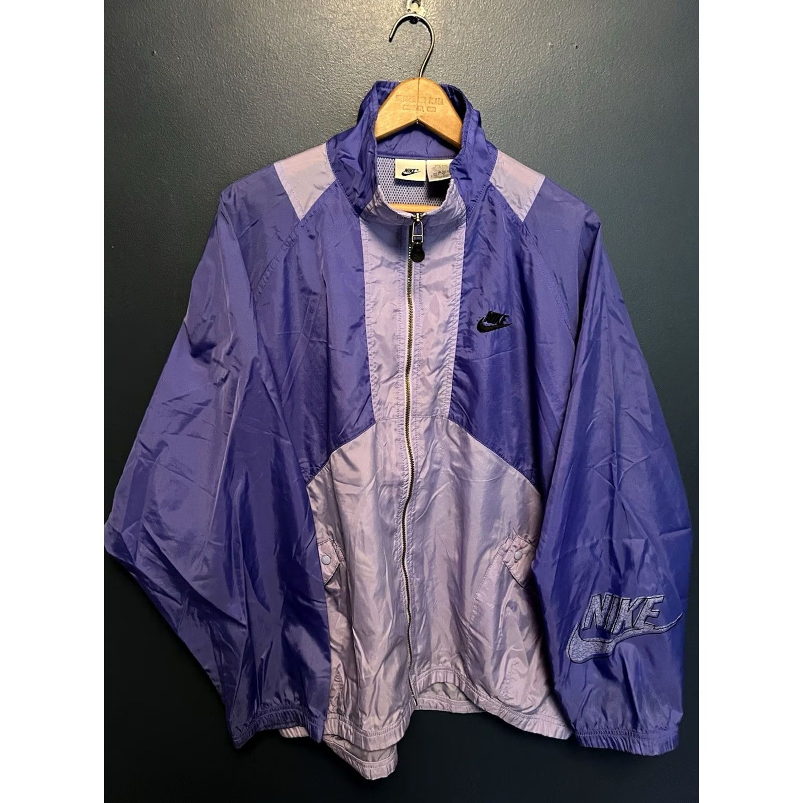 Nike VINTAGE Nike Air Women’s Windbreaker Jacket XL Purple 90s USA Women Size XL / US 12-14 / IT 48-50 - 3 Thumbnail