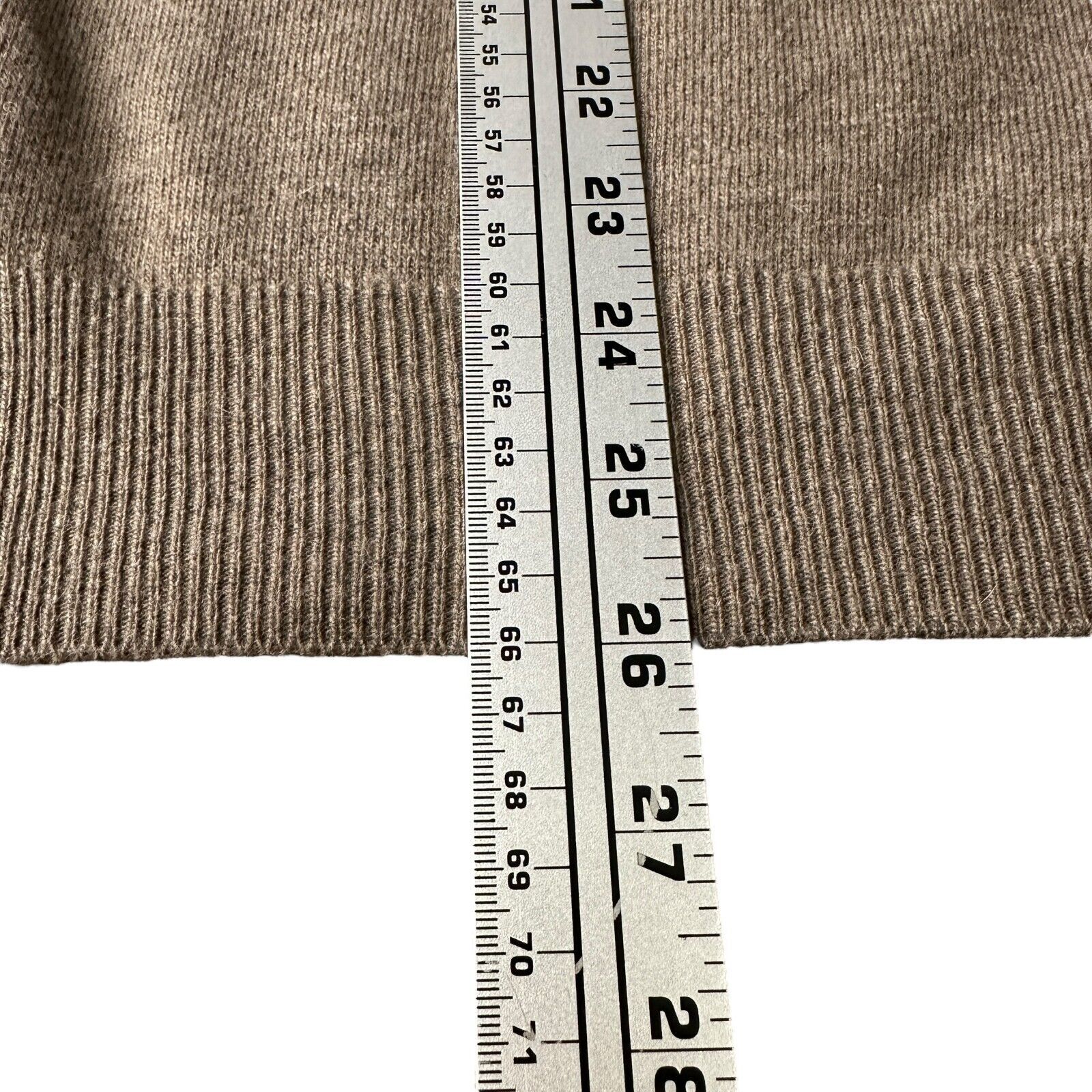 The Unbranded Brand Paul White Sweater Men’s Large Brown Merino Wool Cashmere Size US L / EU 52-54 / 3 - 11 Thumbnail