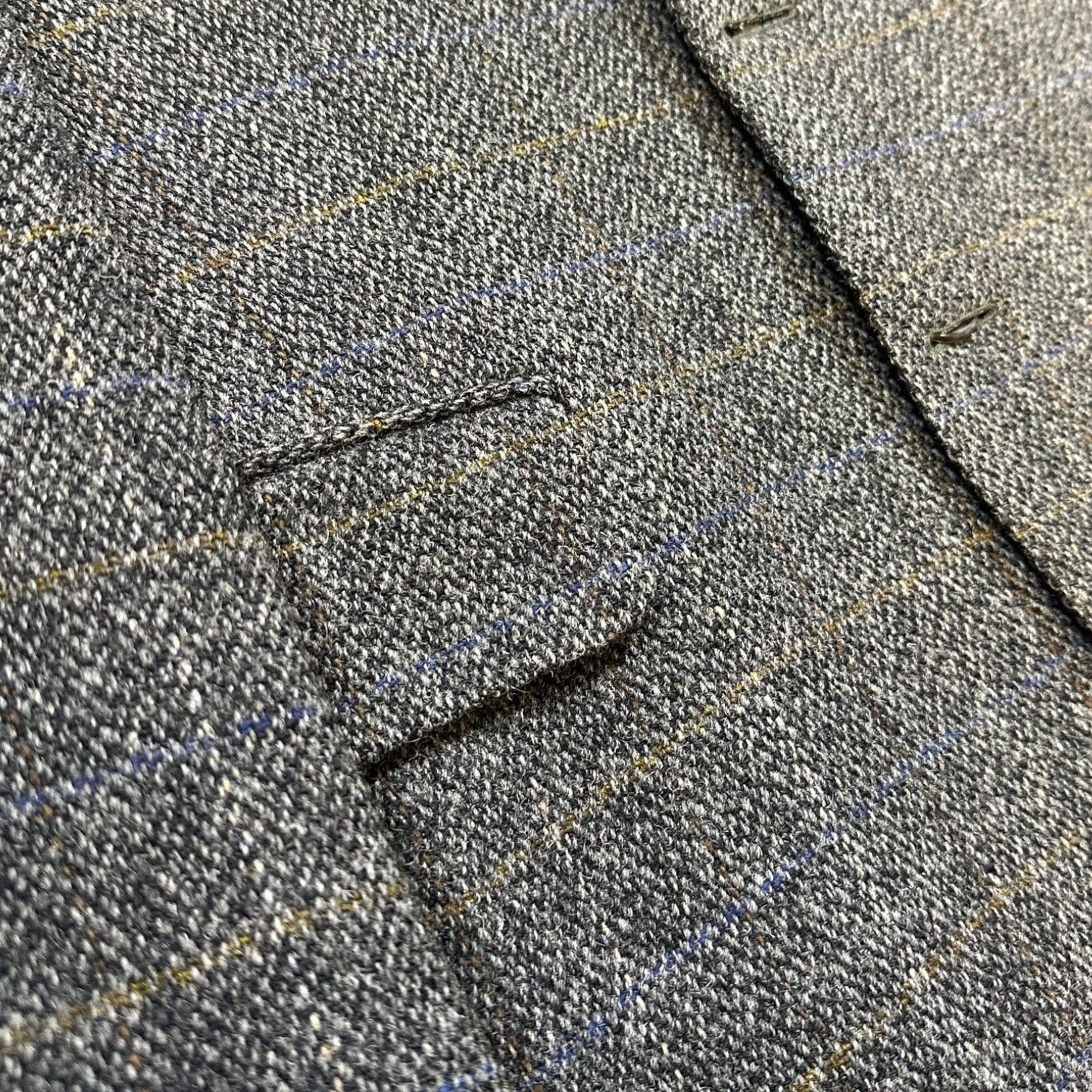 Harris Tweed Harris Tweed Mens Sport Coat Blazer 42R Gray Wool Tweed Size 42R - 4 Thumbnail