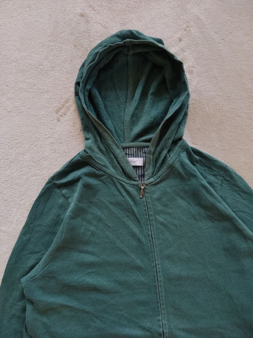 Golden Bear GOLDEN BEAR Green Plain Zipper Hoodie Size US L / EU 52-54 / 3 - 3 Thumbnail