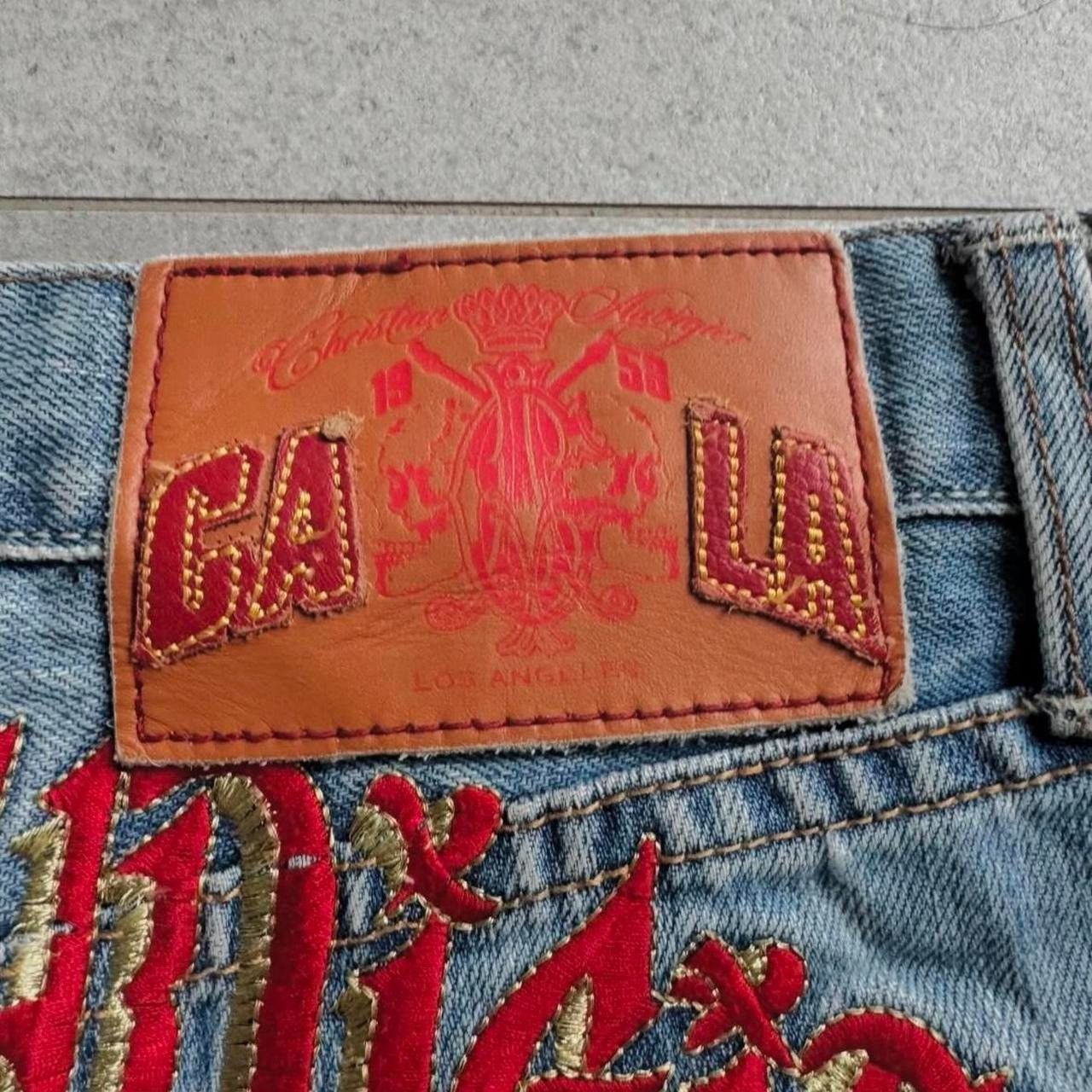 Christian Audigier × Ed Hardy Christian Audigier Skull Rose jeans Size 30" / US 8 / IT 44 - 3 Thumbnail