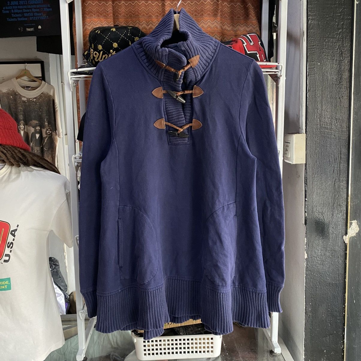 Ralph Lauren Ralph Lauren Equestrian Horse Blue 383 Big Pony Toggle Sweat Size M / US 6-8 / IT 42-44 - 2 Thumbnail