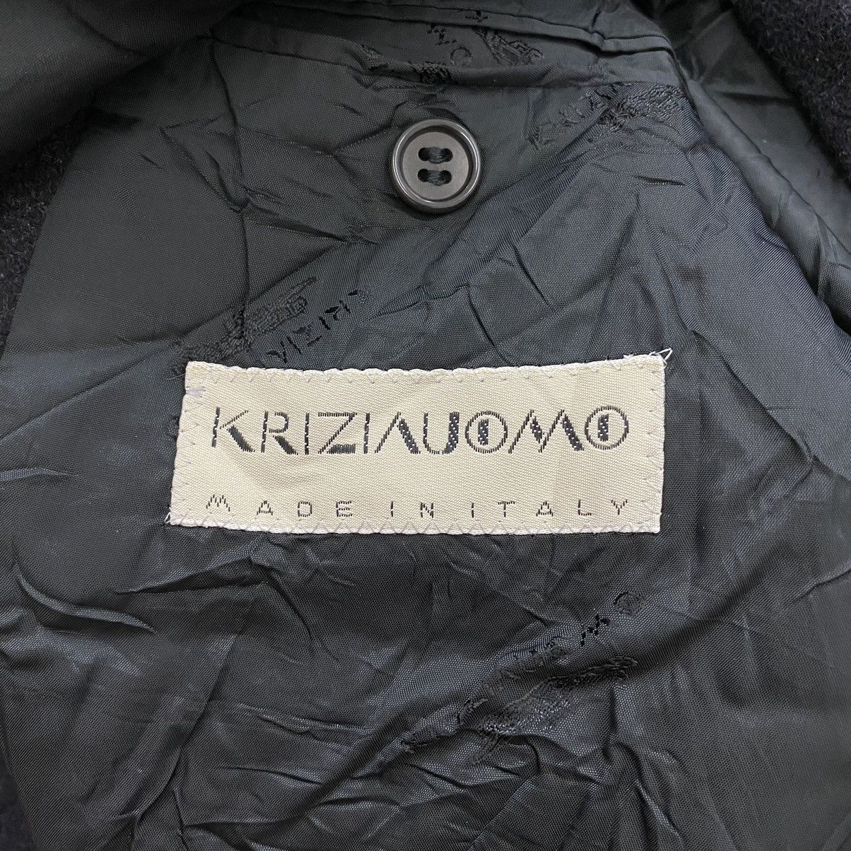 Krizia Uomo KRIZIA UOMO Italian Designer Black Blazer Coat Jacket Size US L / EU 52-54 / 3 - 5 Thumbnail