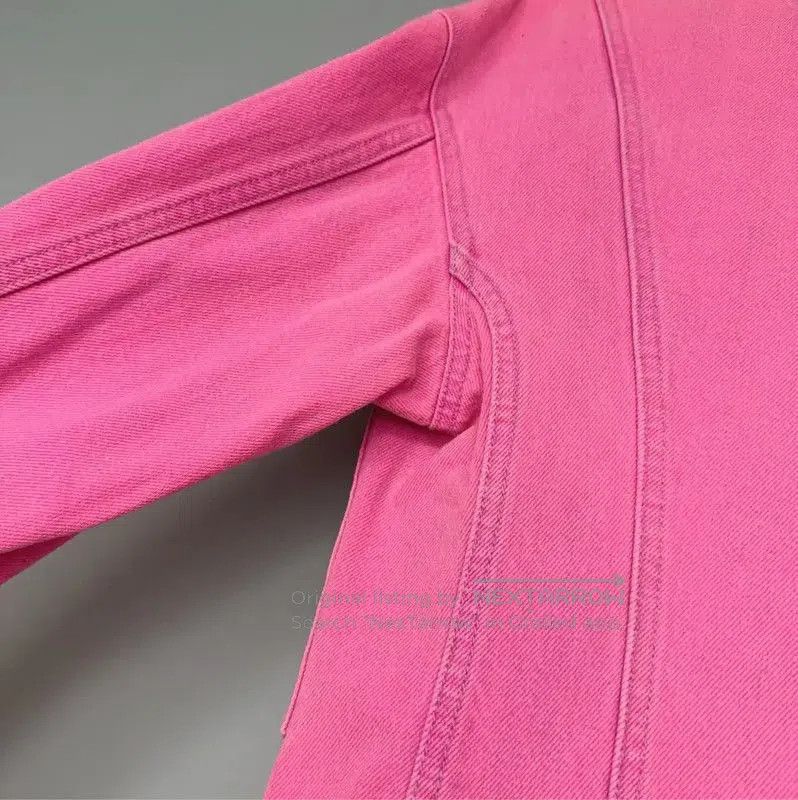 Chanel Chanel Pink Denim Long Sleeve Cardigan . Size M / US 6-8 / IT 42-44 - 7 Thumbnail