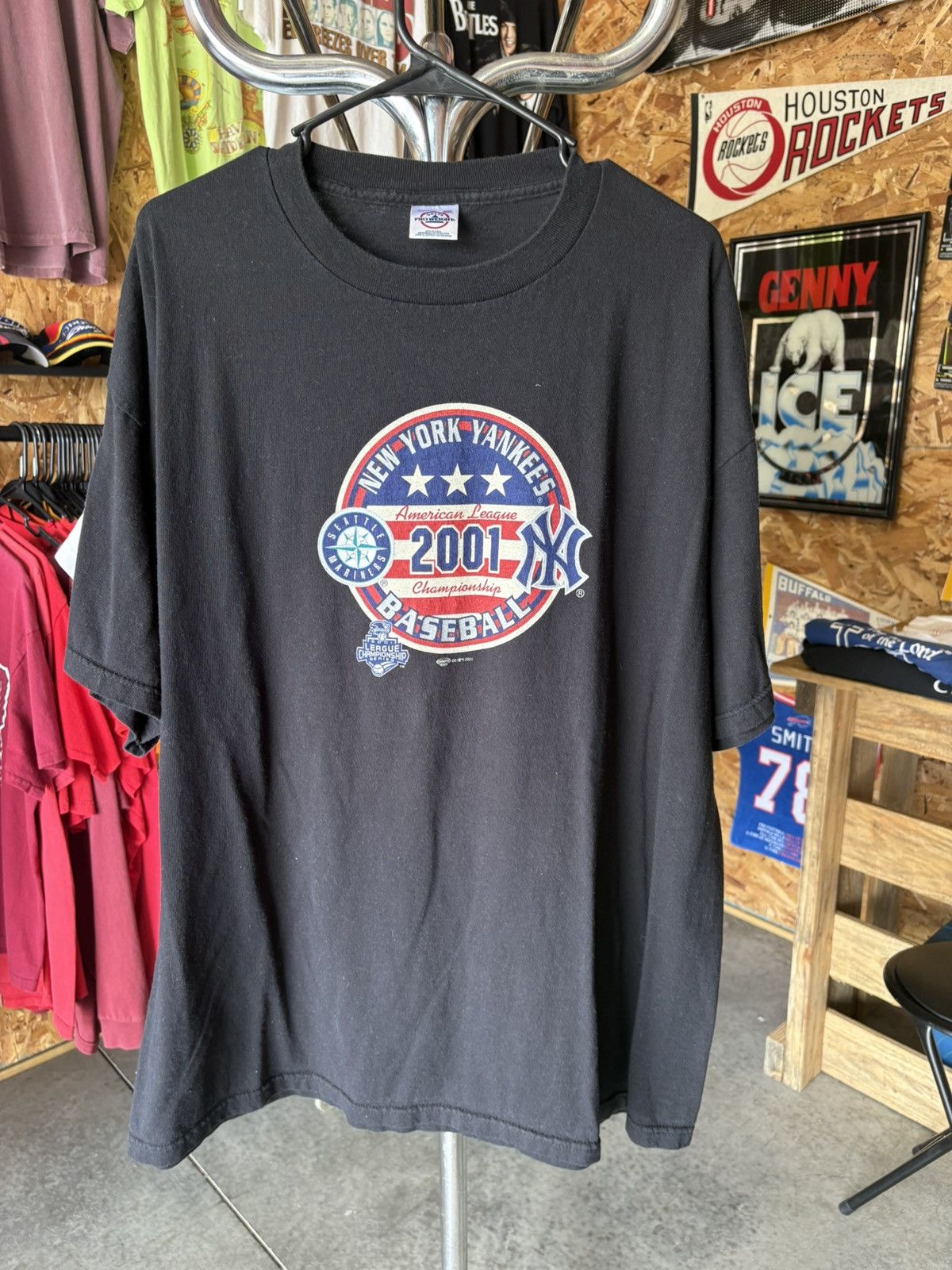 New York Yankees 2001 Yankees American League champions T-Shirt Size US XXL / EU 58 / 5 - 1 Thumbnail