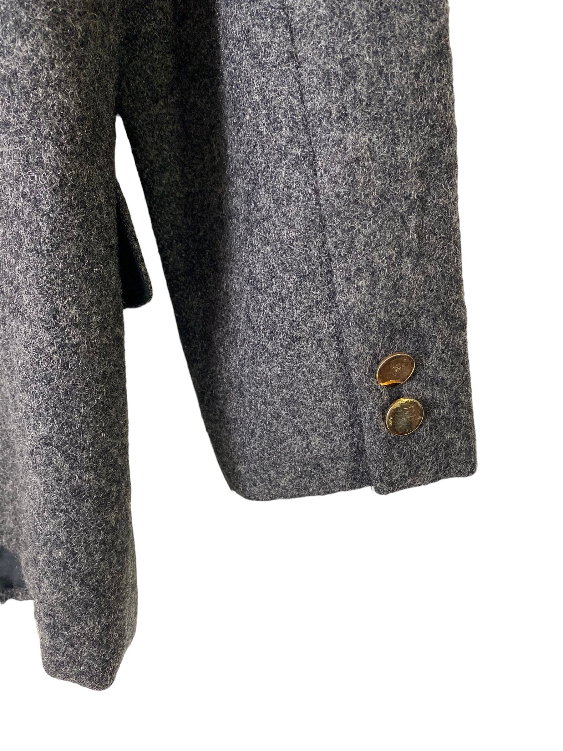 Comme des Garcons × Designer × Vintage 90s Comme des garcons wool double breasted blazer Size 40S - 8 Thumbnail