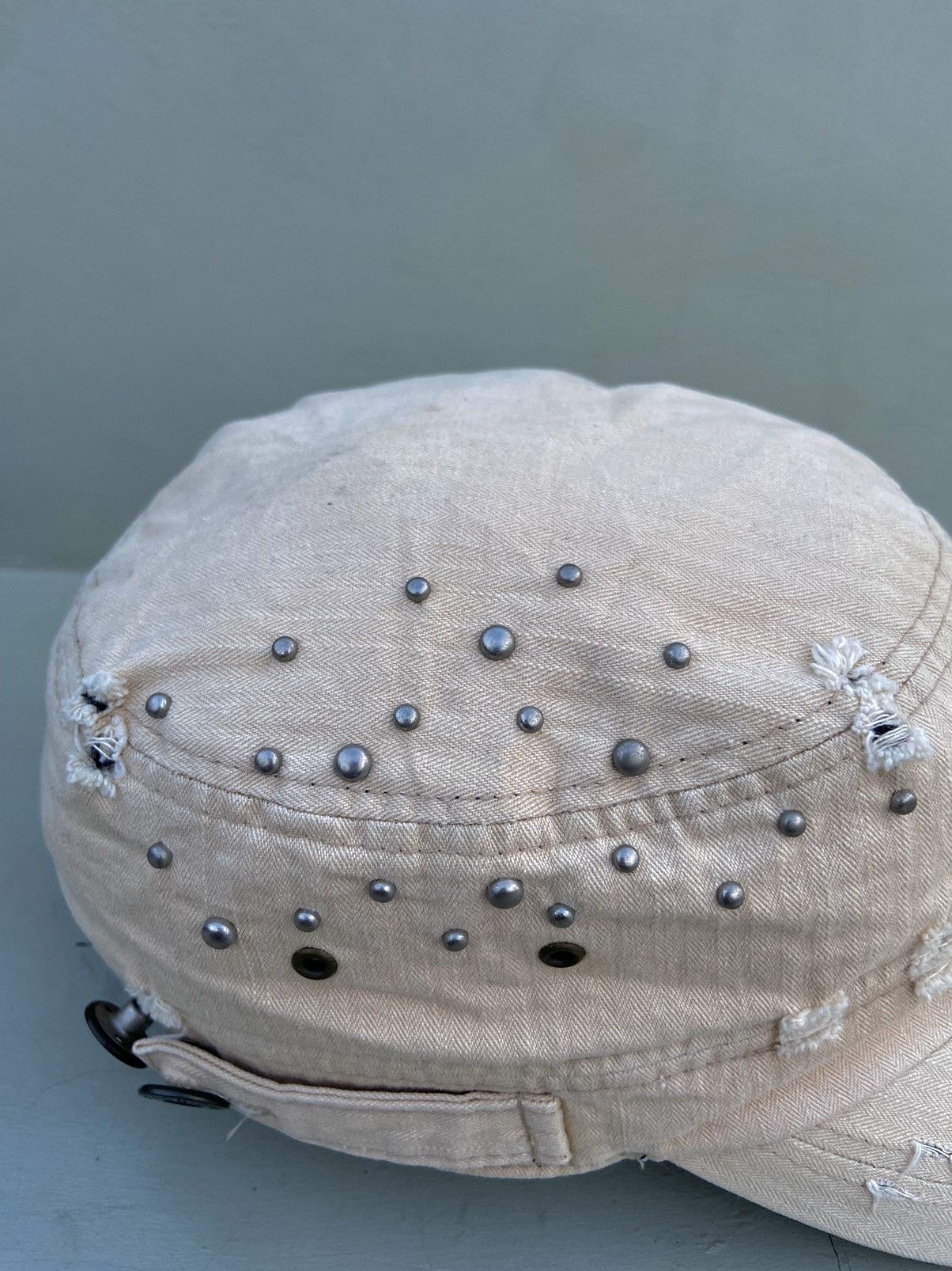 If Six Was Nine 2000s button studded punk patrol hat Size ONE SIZE - 5 Thumbnail