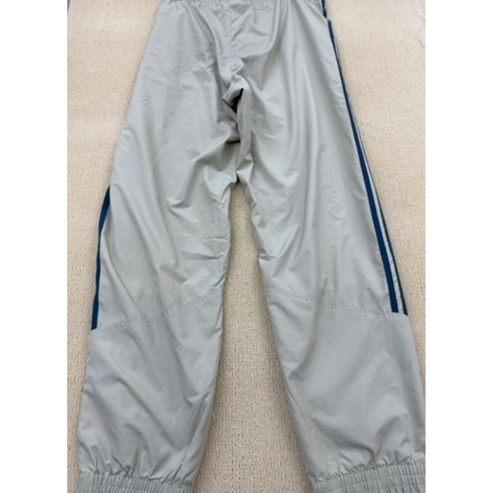 Adidas Adidas Track Pants Men L Grey 3-Stripes Open Hem Size 36" / US 14 / IT 50 - 2 Thumbnail