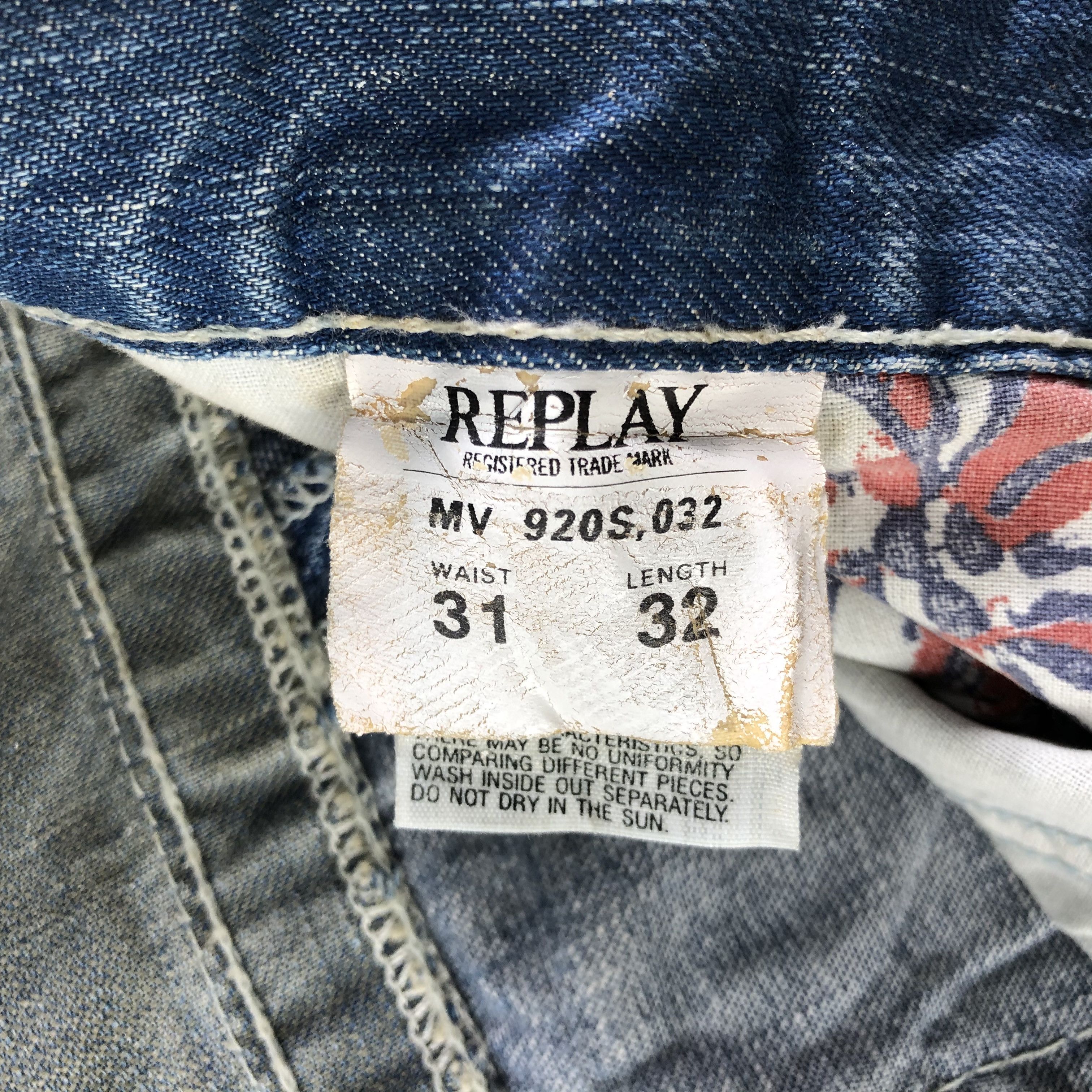 Replay Replay Jeans Patchwork Denim KJ2112 Size US 31 - 10 Thumbnail