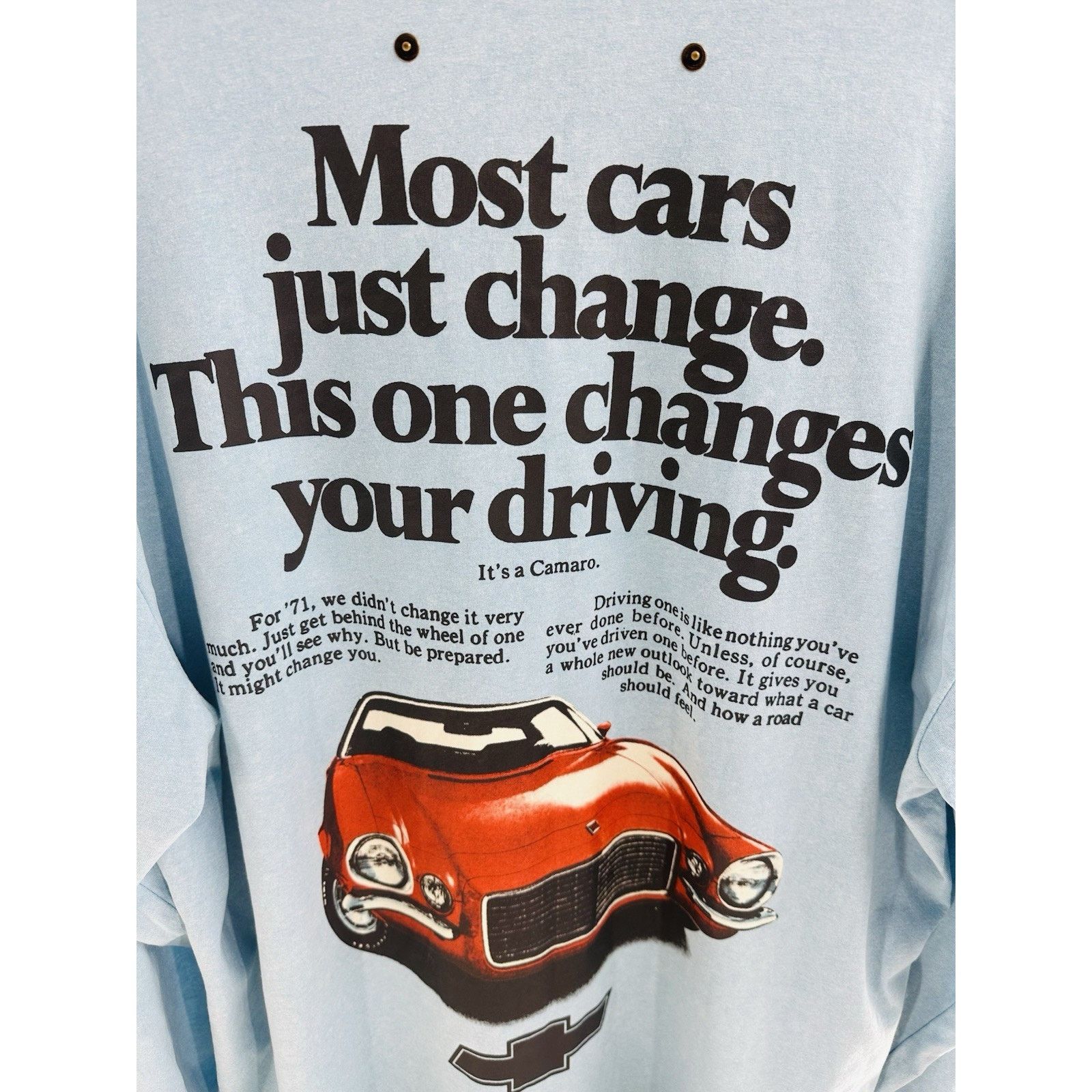 Hanes General Motors Shirt Mens XXL Blue USA Camaro Hot Rod GM Size US XXL / EU 58 / 5 - 5 Thumbnail