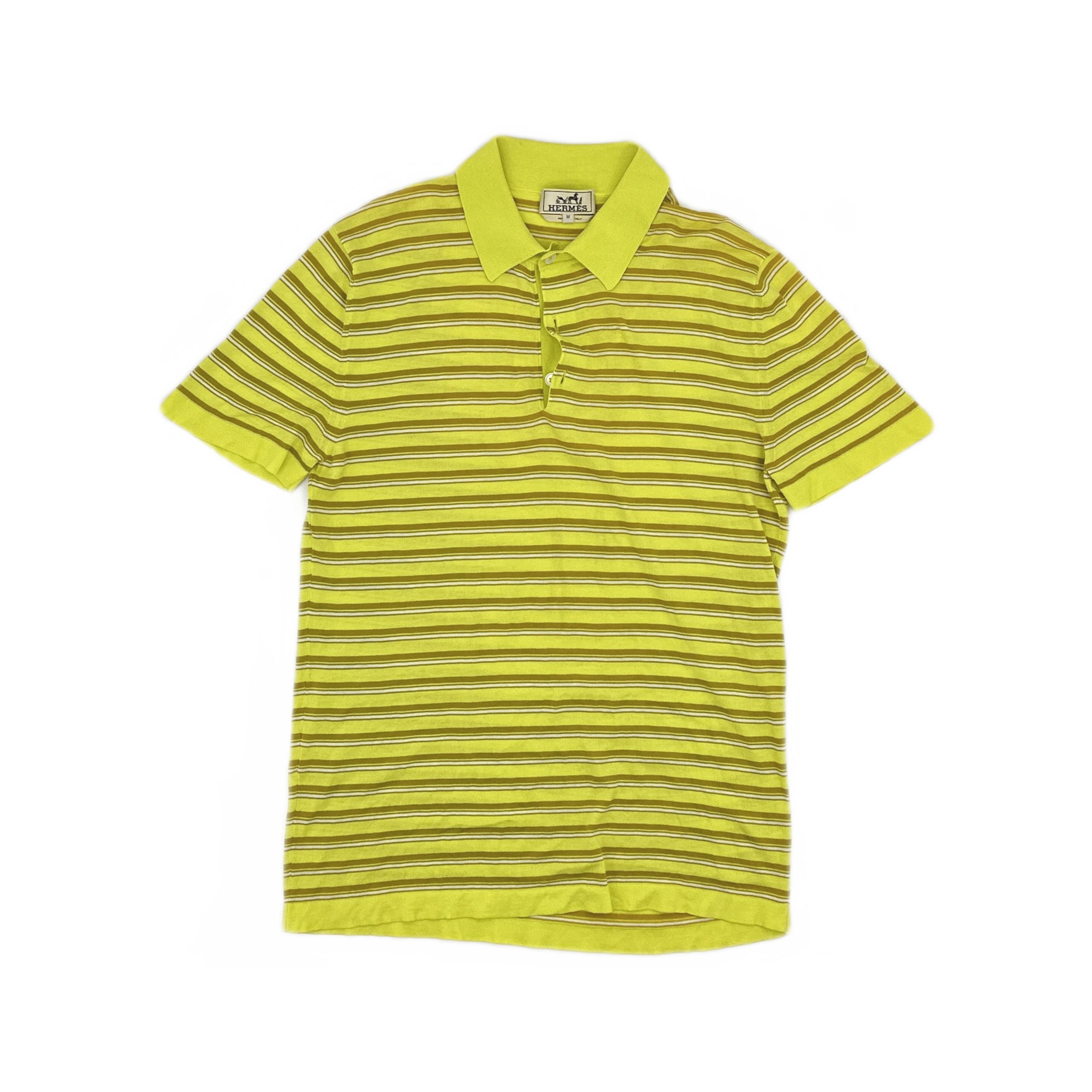 Hermes Hermes Striped Polo Shirt Size M Size US M / EU 48-50 / 2 - 1 Thumbnail