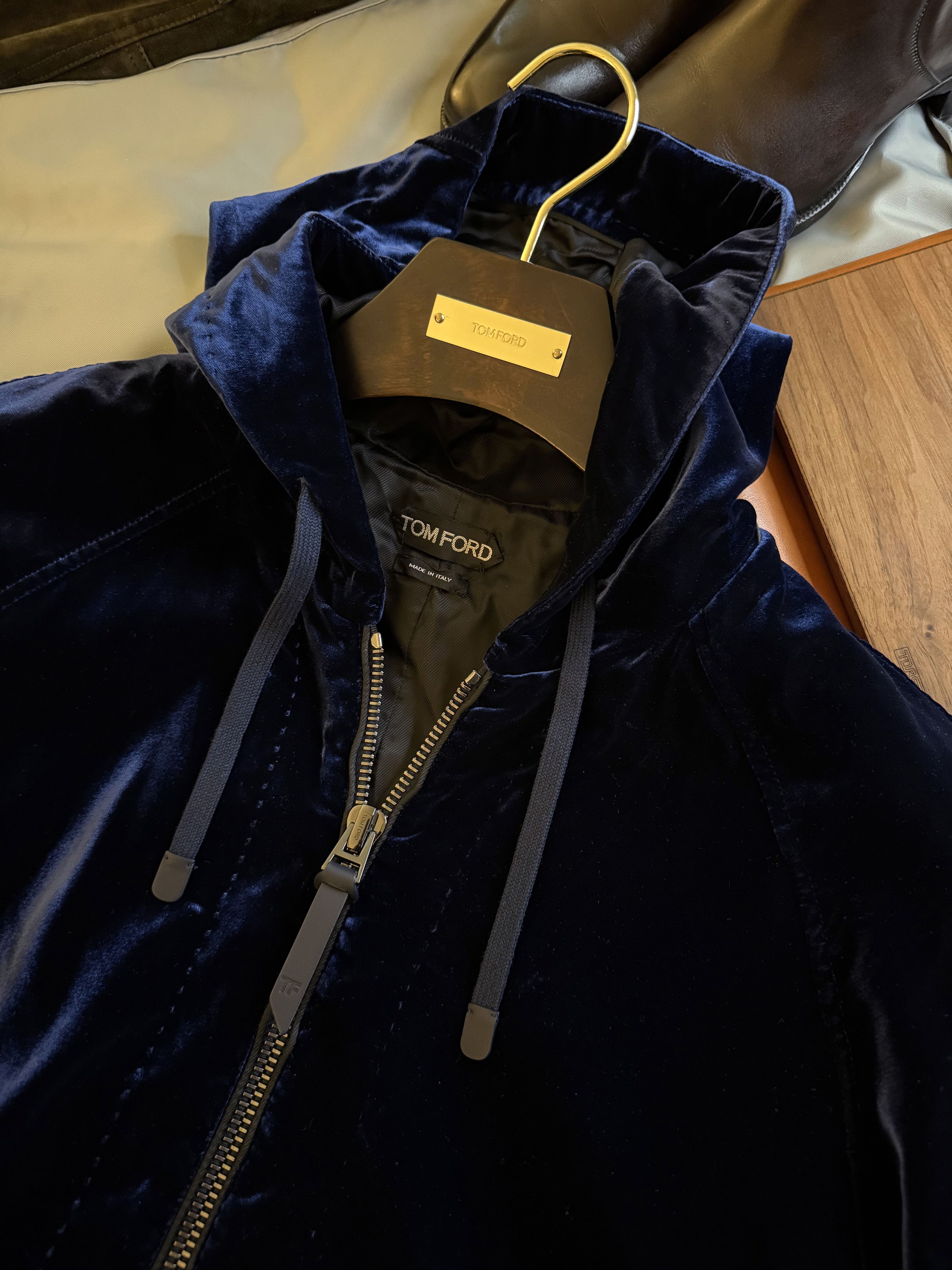 Tom Ford Best Dressed $4,300 w/Tax Highest End Velvet Hoodie Size US L / EU 52-54 / 3 - 14 Thumbnail