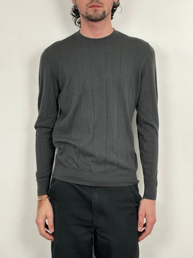Emporio Armani AW2018 Emporio Armani Grey Mnimalist Sweater Size US S / EU 44-46 / 1 - 2 Thumbnail