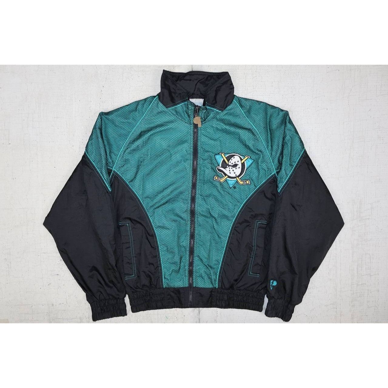 Pro Player Vintage 90s Anaheim Mighty Ducks Pro Player Jacket Teal Size US M / EU 48-50 / 2 - 12 Thumbnail
