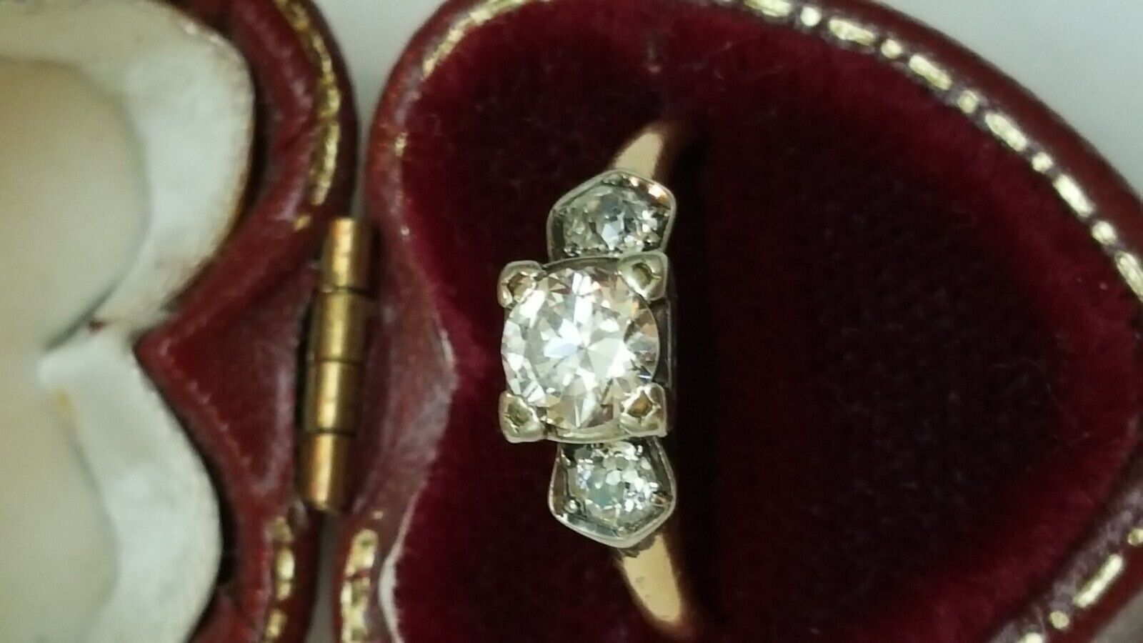 Other Antique 14kt Yellow Gold .80ct Diamond Engagement Ring Size ONE SIZE - 2 Thumbnail