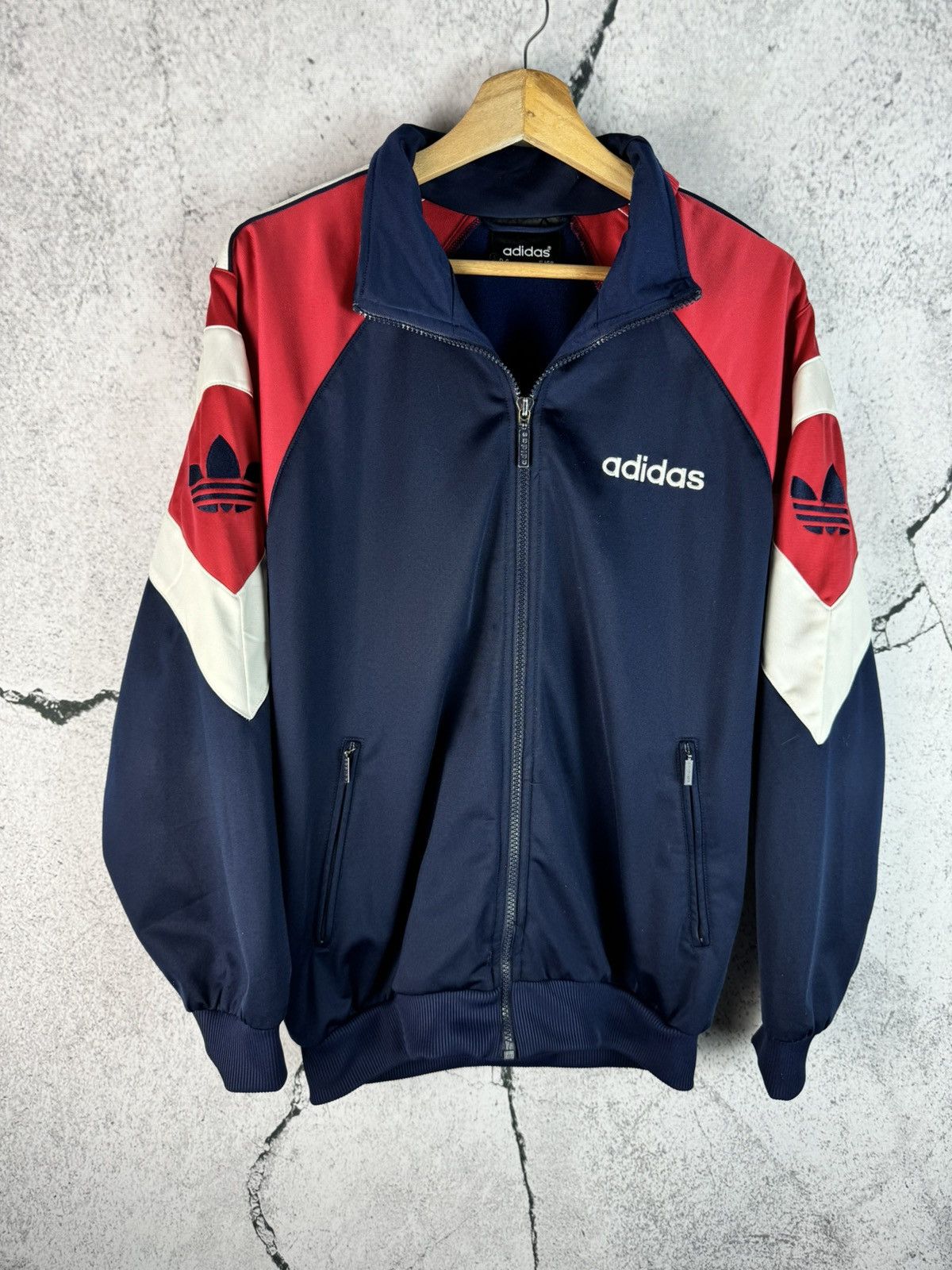 90’s adidas RETRO Y2K BIG logo TRACK JACKET