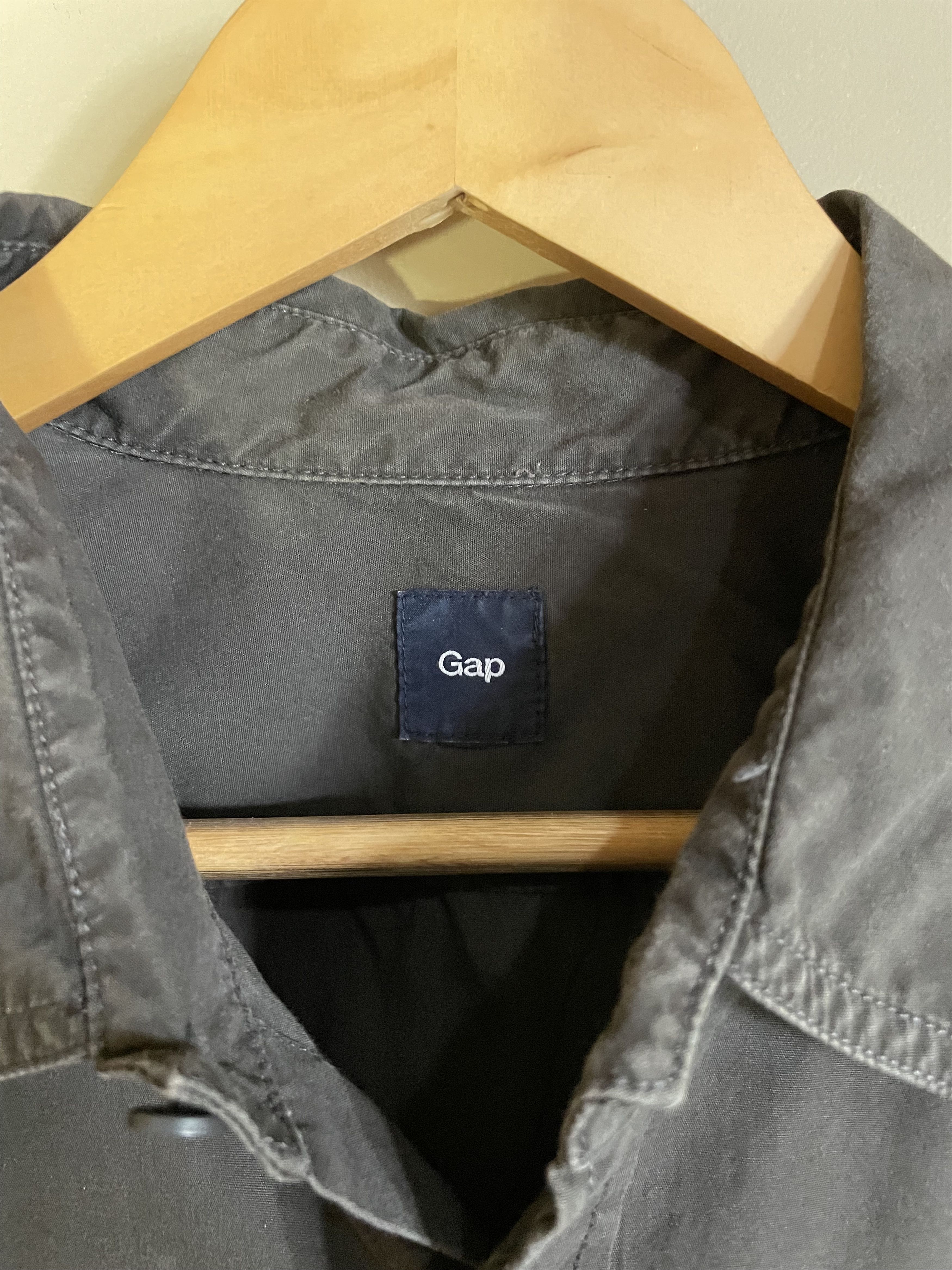 Gap GAP Black Poplin Cotton S/S Shirt, Men's Medium Size US M / EU 48-50 / 2 - 3 Thumbnail