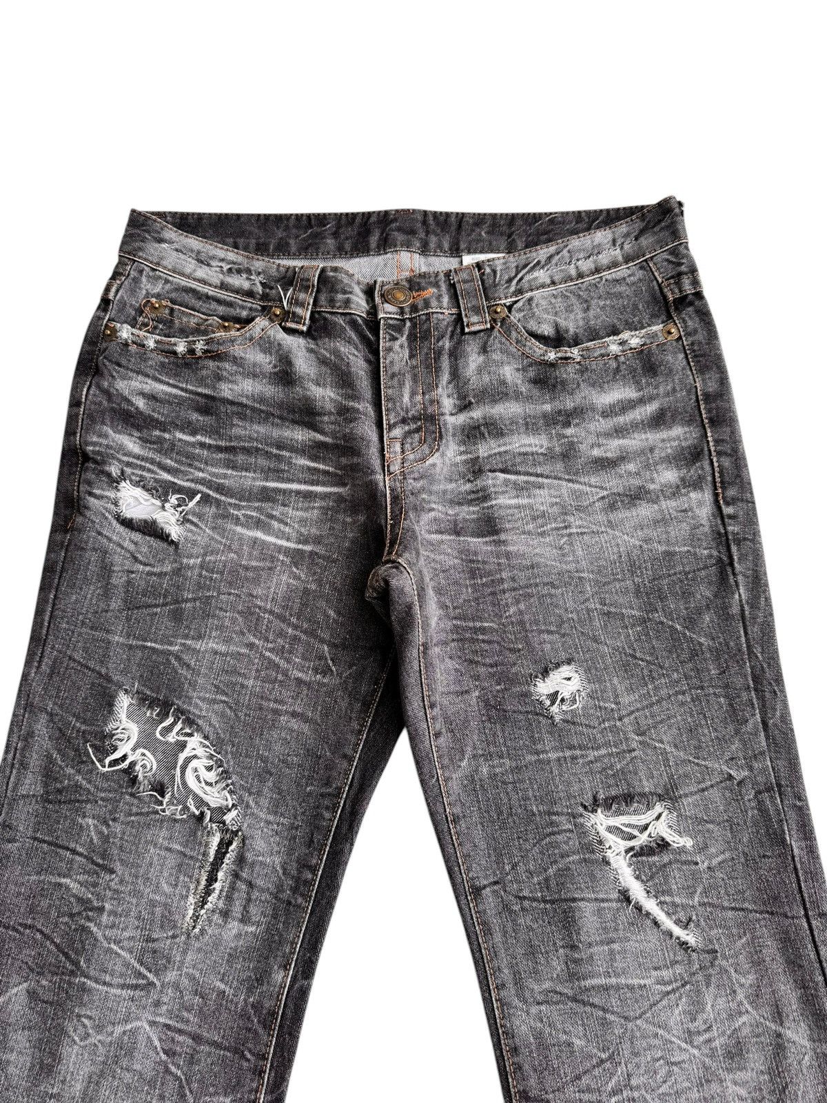HyperDenim 🔥Achival Japanese Brand AGAT Distressed Flare Jeans Size US 32 / EU 48 - 8 Thumbnail