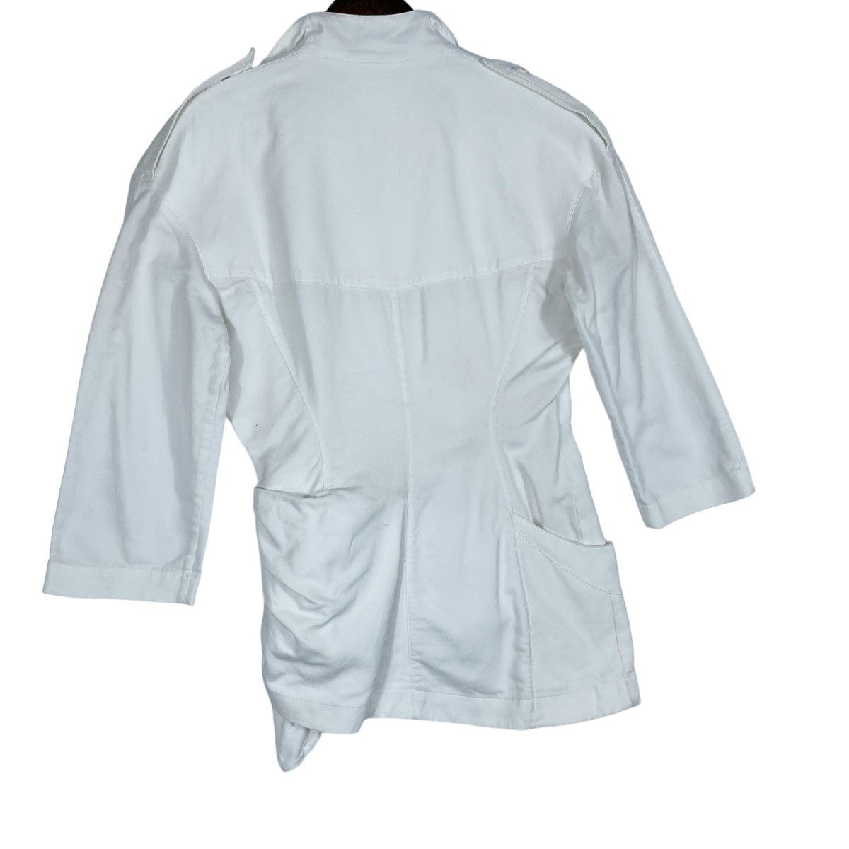 Mugler × Thierry Mugler × Vintage Vintage Thierry Mugler Asymmetrical Wrap Blouse Size S / US 4 / IT 40 - 7 Thumbnail