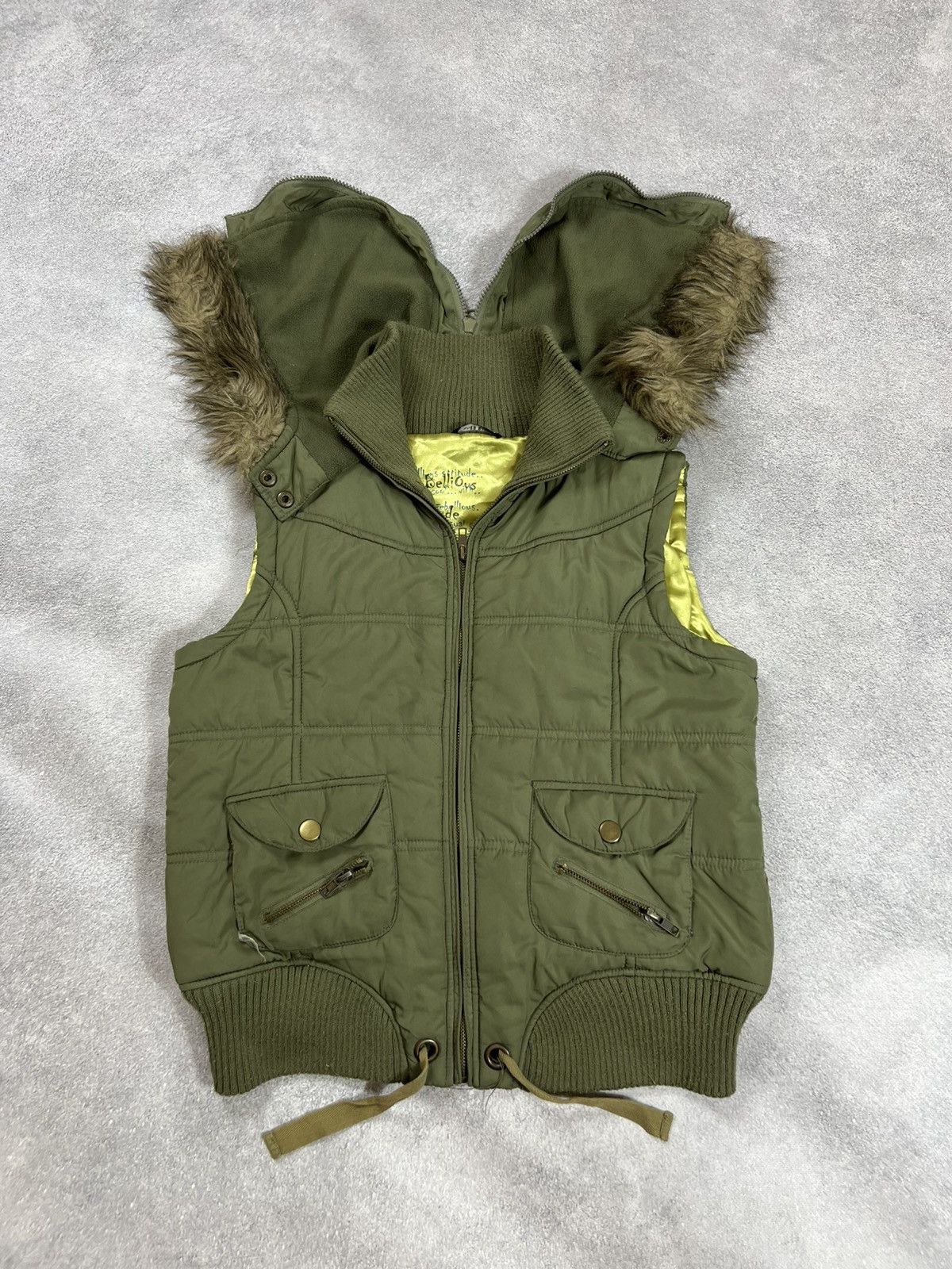 Hysteric Glamour Junya Watanabe Style Carti Leather Vest With Fur y2k Size US S / EU 44-46 / 1 - 3 Thumbnail