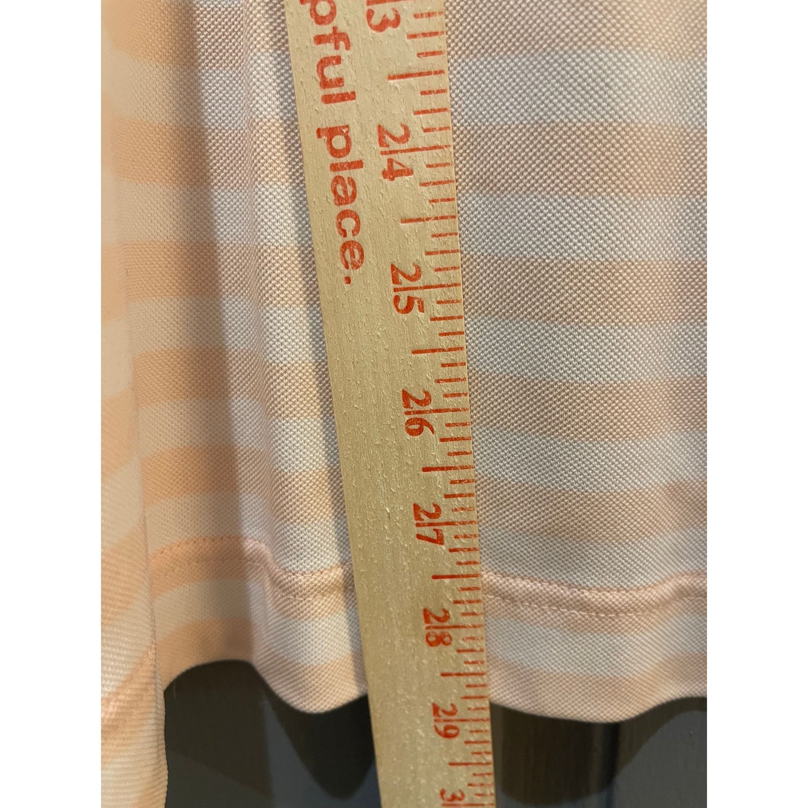 Footjoy FootJoy FJ ProDry Pique Golf Polo Shirt XL Peach Stripe Size US XL / EU 56 / 4 - 5 Thumbnail