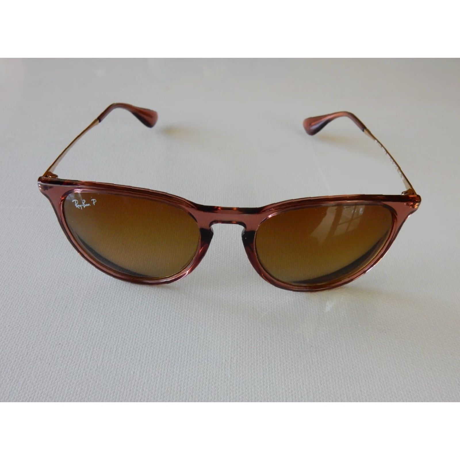 Vintage VINTAGE Ray-Ban Sunglasses Frames Only Women Brown Prescription 54mm 145mm Erika 6590/13 Size ONE SIZE - 2 Thumbnail
