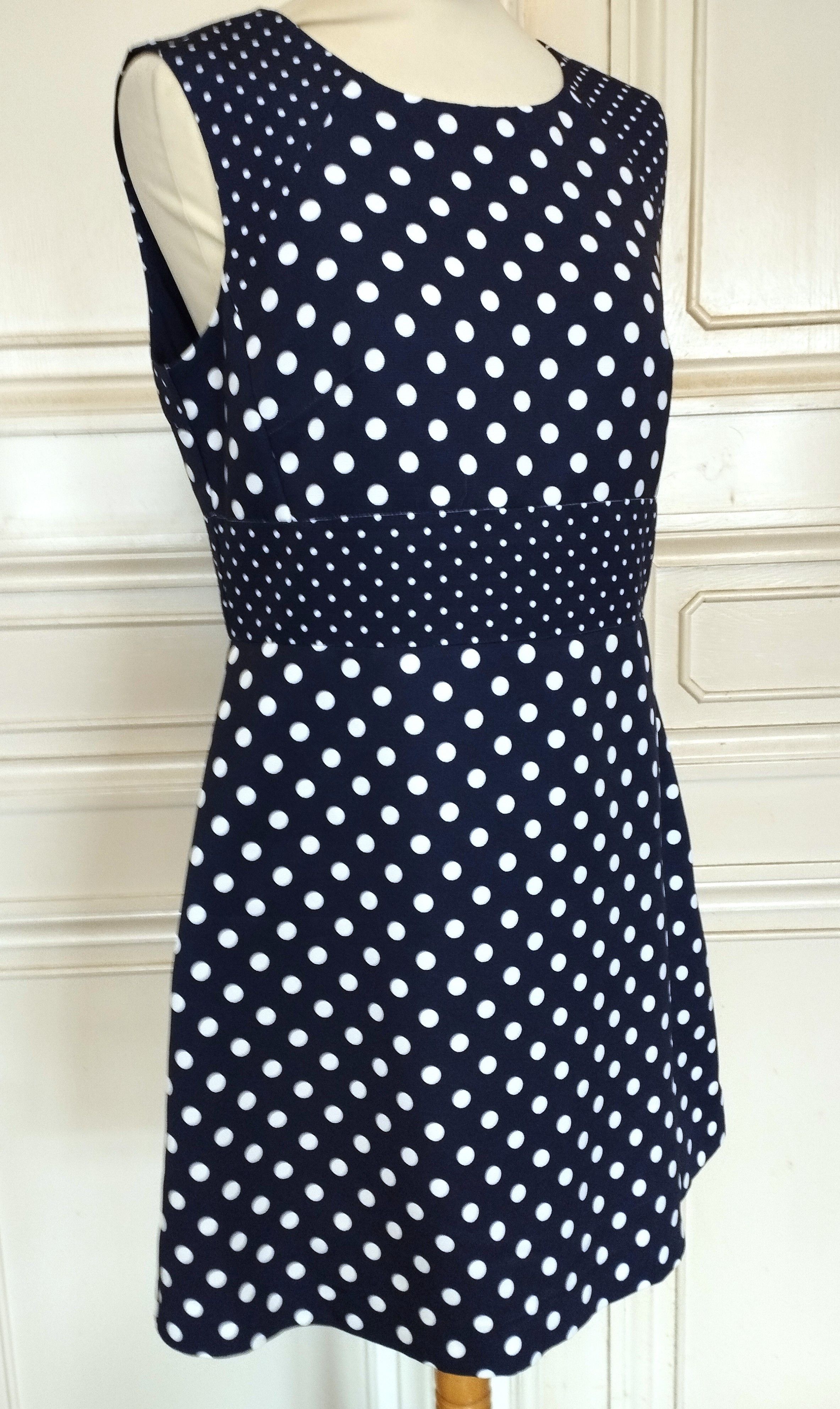 Designer René Derhy Robe Preppy Dotties T M Size M / US 6-8 / IT 42-44 - 7 Thumbnail