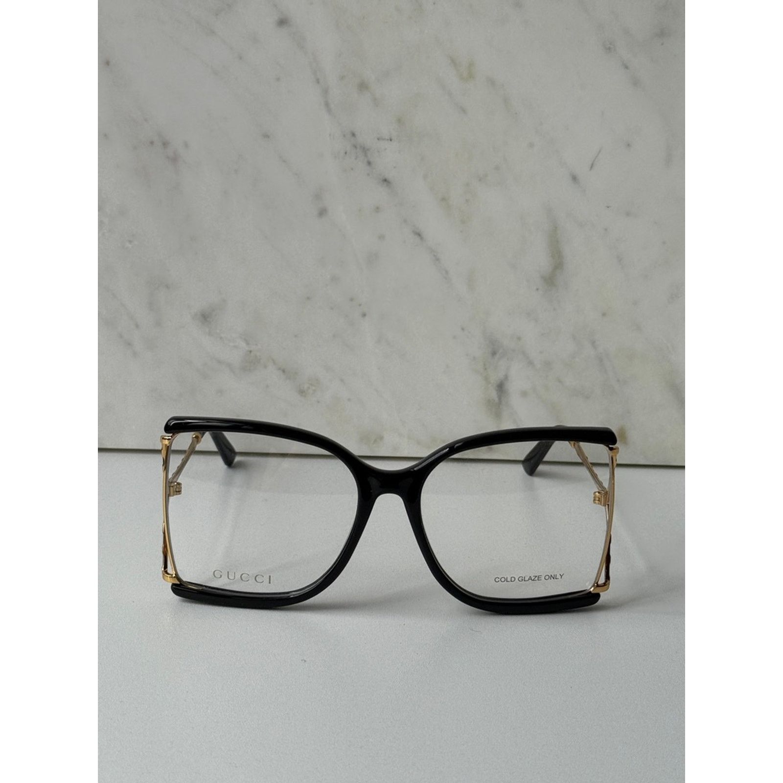Gucci NEW Gucci GG0592O Oversized Square Black Eyeglasses $565 Size ONE SIZE - 3 Thumbnail