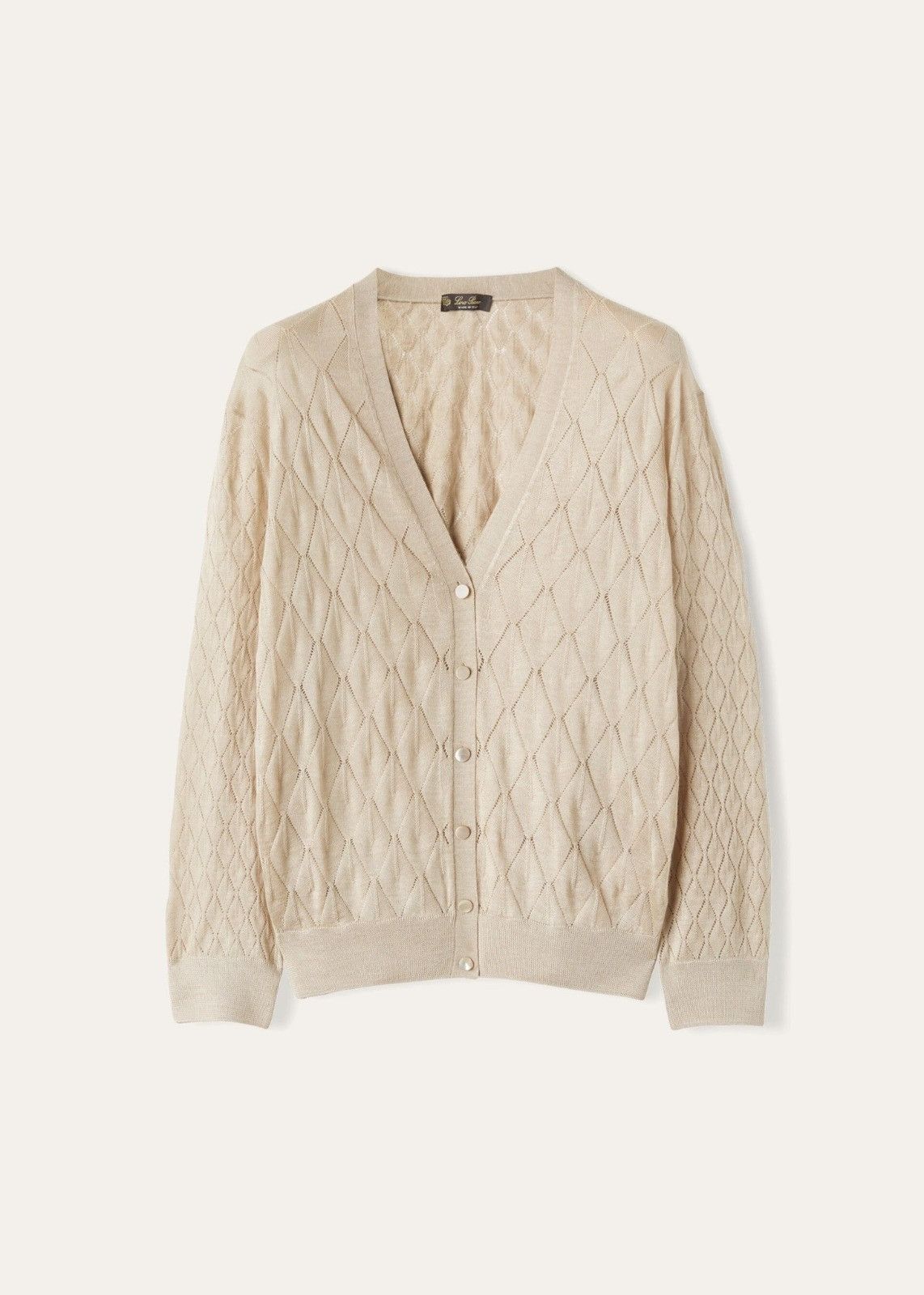 Loro Piana o1srvl11e0824 Piura Cashmere Cardigan in Light Brown Size XS / US 0-2 / IT 36-38 - 1 Thumbnail