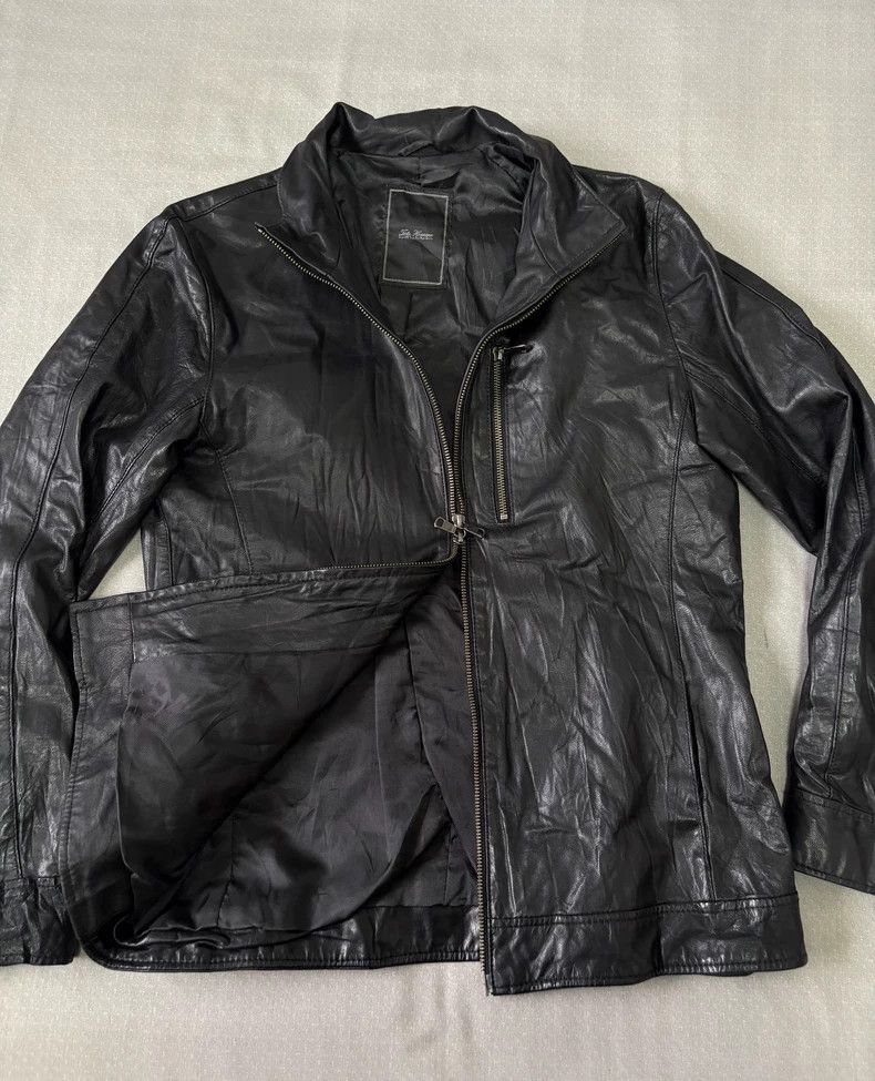 Yohji Yamamoto TETE HOMME Vintage Leather Motorcycle Jacket-2506 Size L / US 10 / IT 46 - 2 Thumbnail