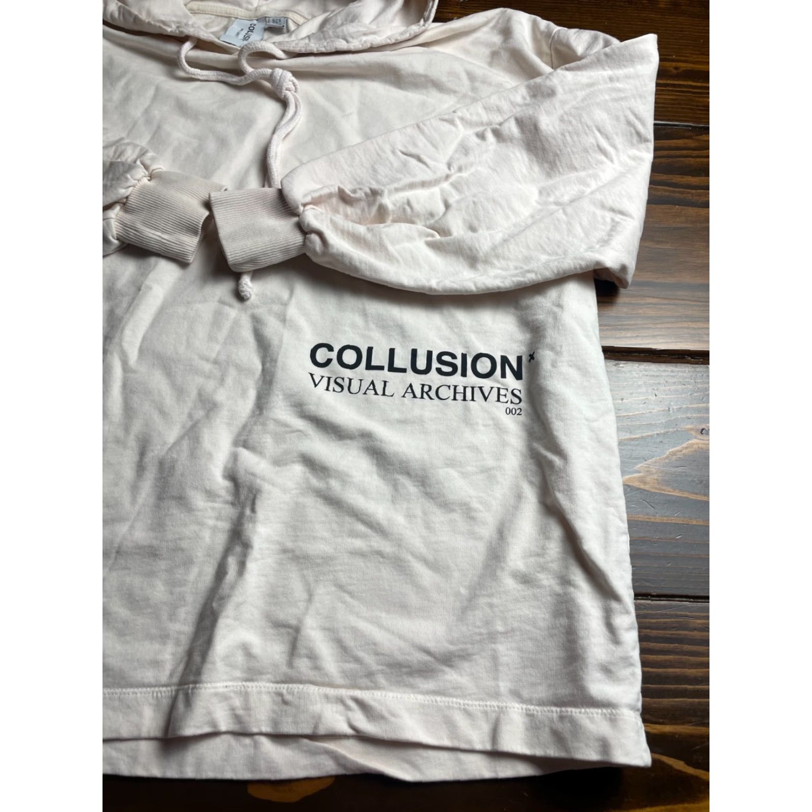 Vintage Collusion Sweater Men’s Size 4US Cream Hoodie Visual Archives Animals Drawstring Shirt/Coat (Sweater) Size US S / EU 44-46 / 1 - 3 Thumbnail