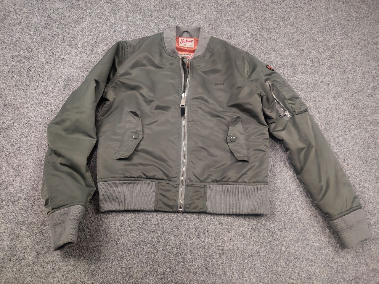 Schott Schott NYC Vintage American College Bomber Jacket Military Size L / US 10 / IT 46 - 3 Thumbnail