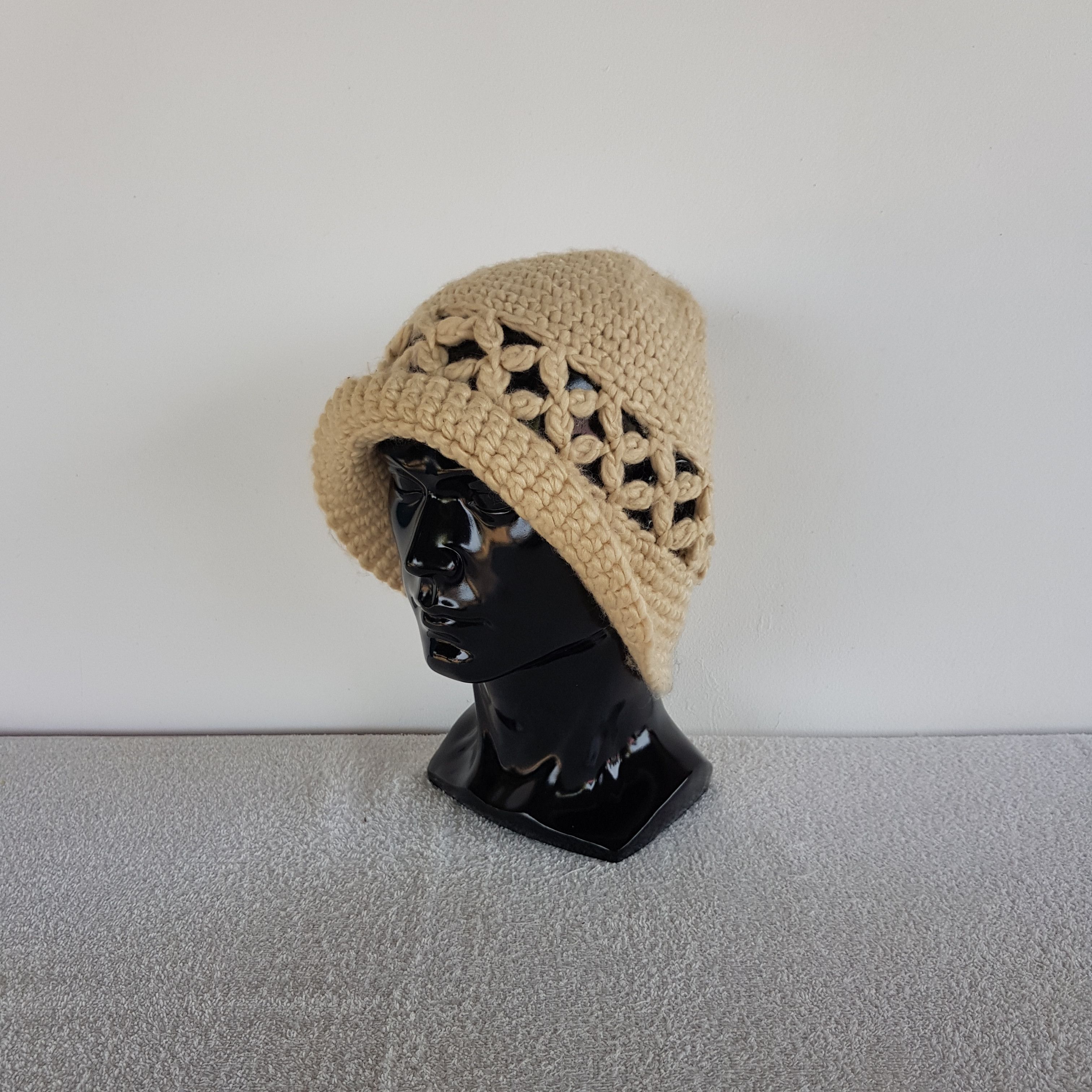 Homespun Knitwear Vintage Mickhel Klein Beanie 90s Knit Crochet Snow Caps Hats Size ONE SIZE - 1 Thumbnail